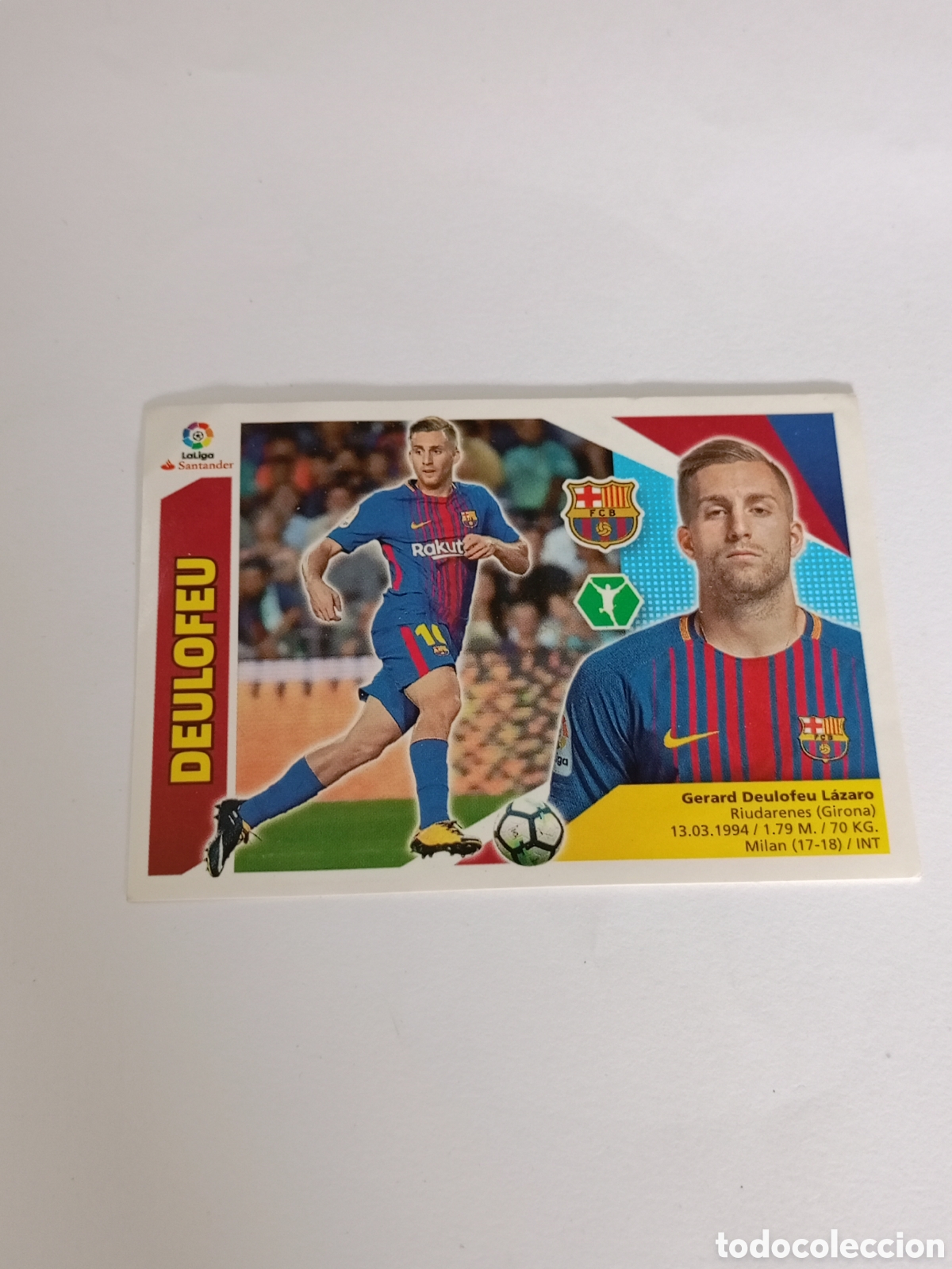 Fu&szlig;ball-Sticker: Deulofeu coloca n&deg;16Bis liga este 17/18 Barcelona