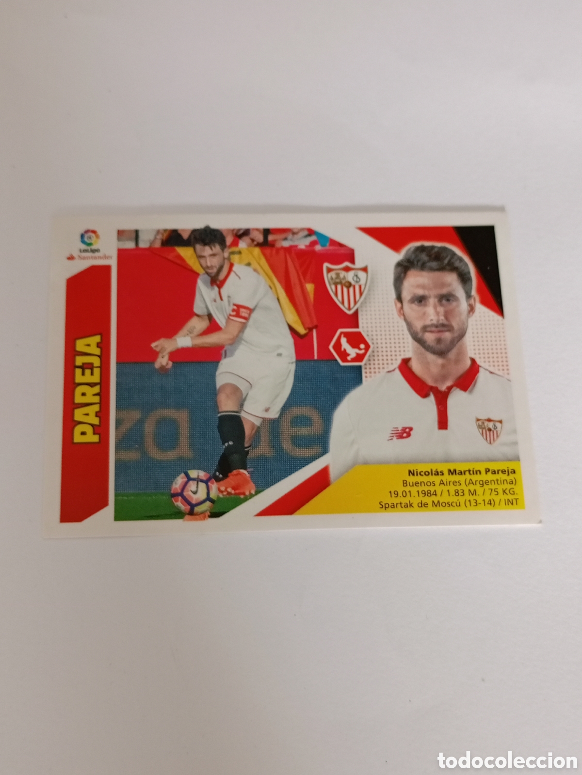 Fu&szlig;ball-Sticker: ESTE 2017 2018 PANINI 6 NICO PAREJA (SEVILLA) SIN PEGAR - CROMO FUTBOL LIGA 17 18