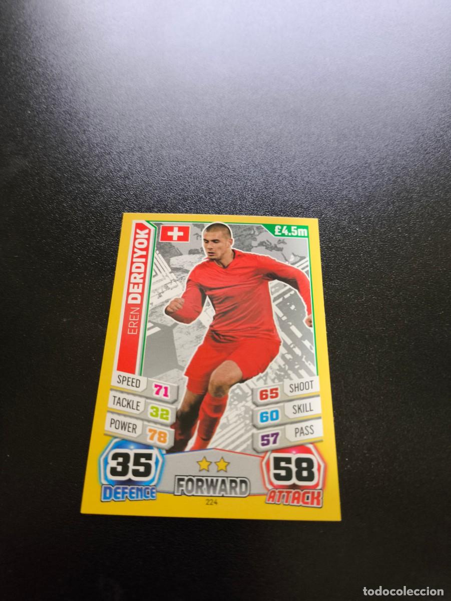 Cromos de f&uacute;tbol: 224 Eren Derdiyok SUIZA TOPPS MATCH ATTAX WORLD CUP MUNDIAL BRASIL 2014 14 NO PANINI LIGA