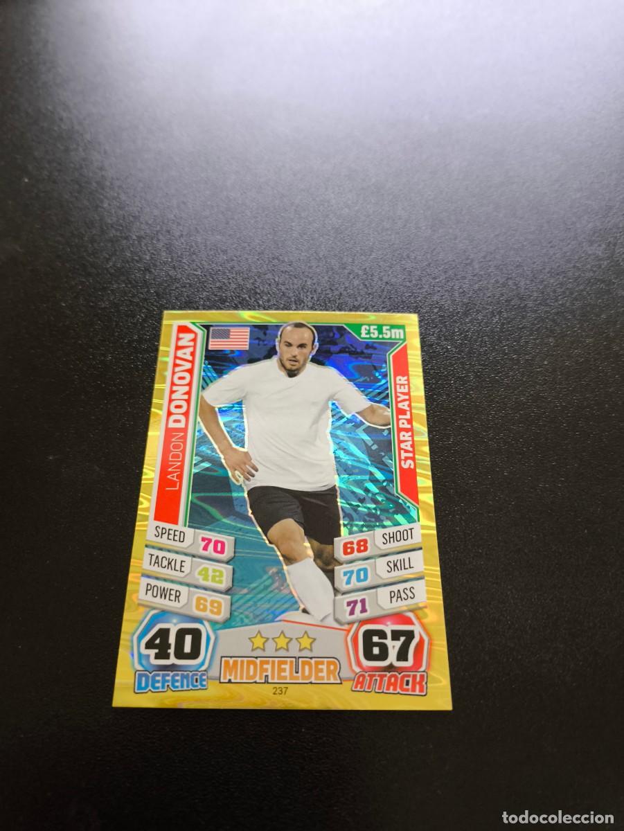 Football Stickers: 237 Landon Donovan STAR USA EEUU TOPPS MATCH ATTAX WORLD CUP MUNDIAL BRASIL 2014 14 NO PANINI LIGA