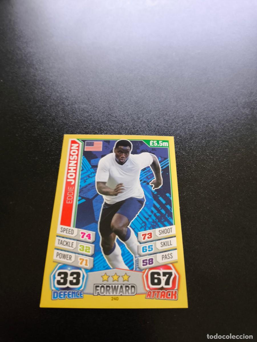 Figurine di Calcio: 240 Eddie Johnson USA EEUU TOPPS MATCH ATTAX WORLD CUP MUNDIAL BRASIL 2014 14 NO PANINI LIGA