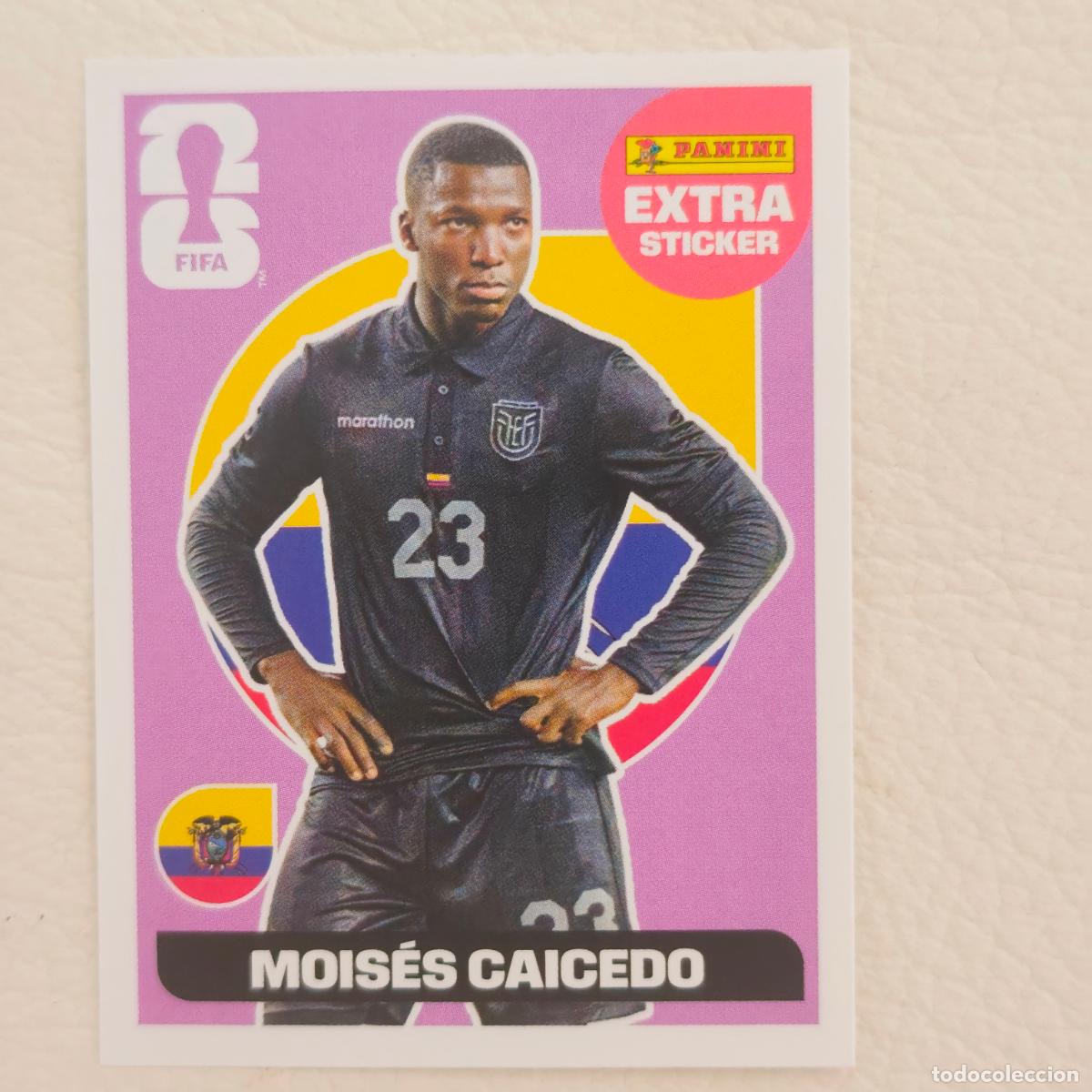 Cartes &agrave; collectionner de Football: Mois&eacute;s caicedo Extra Sticker Panini world cup 2026 purpura