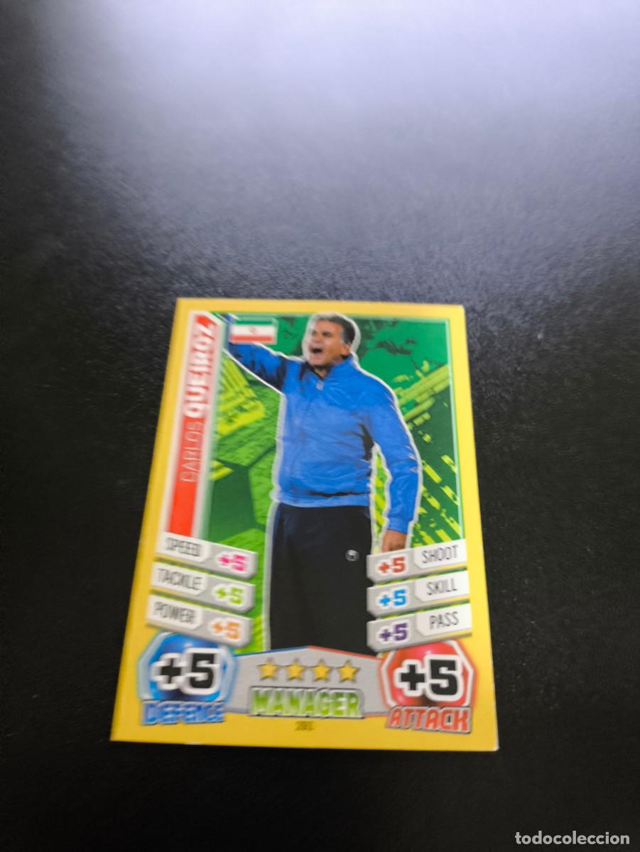 Figurine di Calcio: 291 Carlos Queiroz IRAN TOPPS MATCH ATTAX WORLD CUP MUNDIAL BRASIL 2014 14 NO PANINI LIGA