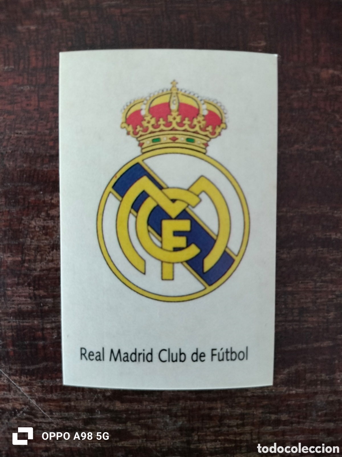 Figurine di Calcio: Cromo 121 pegatina escudo Real Madrid Bimbo liga temporada 91 92 1991 1992