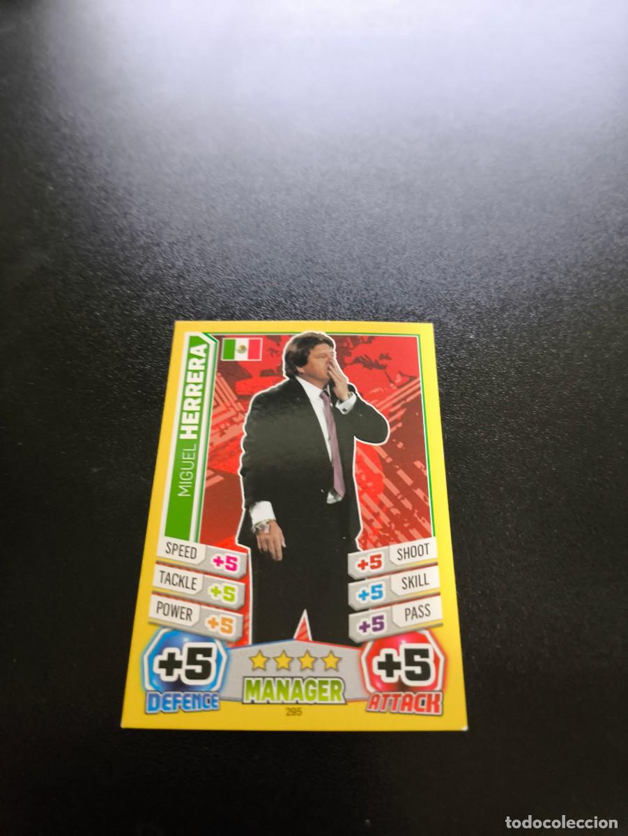 Figurine di Calcio: 295 Miguel Herrera MEXICO TOPPS MATCH ATTAX WORLD CUP MUNDIAL BRASIL 2014 14 NO PANINI LIGA