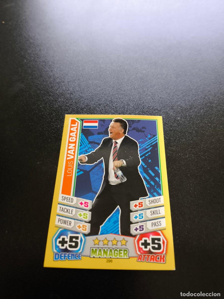 Figurine di Calcio: 296 Louis van Gaal NETHERLANDS TOPPS MATCH ATTAX WORLD CUP MUNDIAL BRASIL 2014 14 NO PANINI LIGA