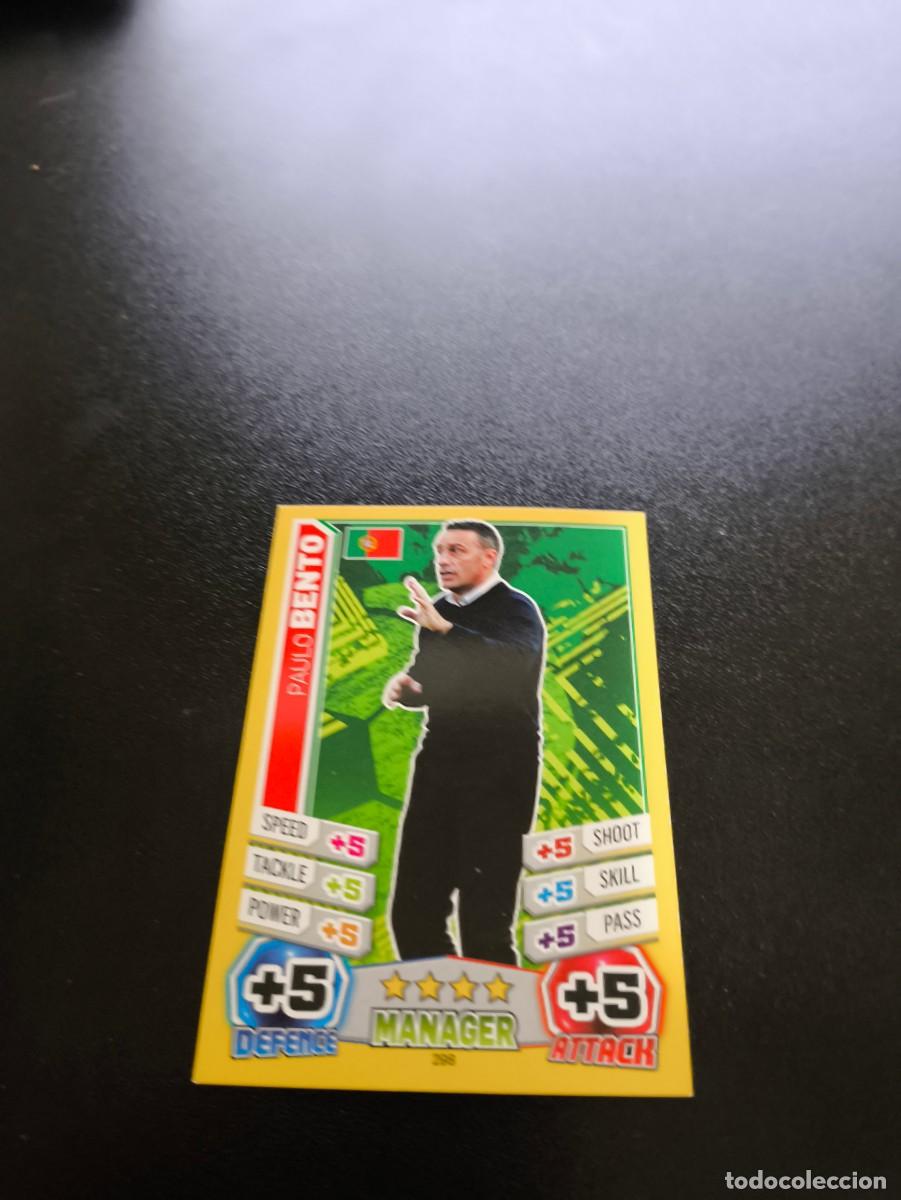 Cromos de F&uacute;tbol: 298 Paulo Bento PORTUGAL TOPPS MATCH ATTAX WORLD CUP MUNDIAL BRASIL 2014 14 NO PANINI LIGA