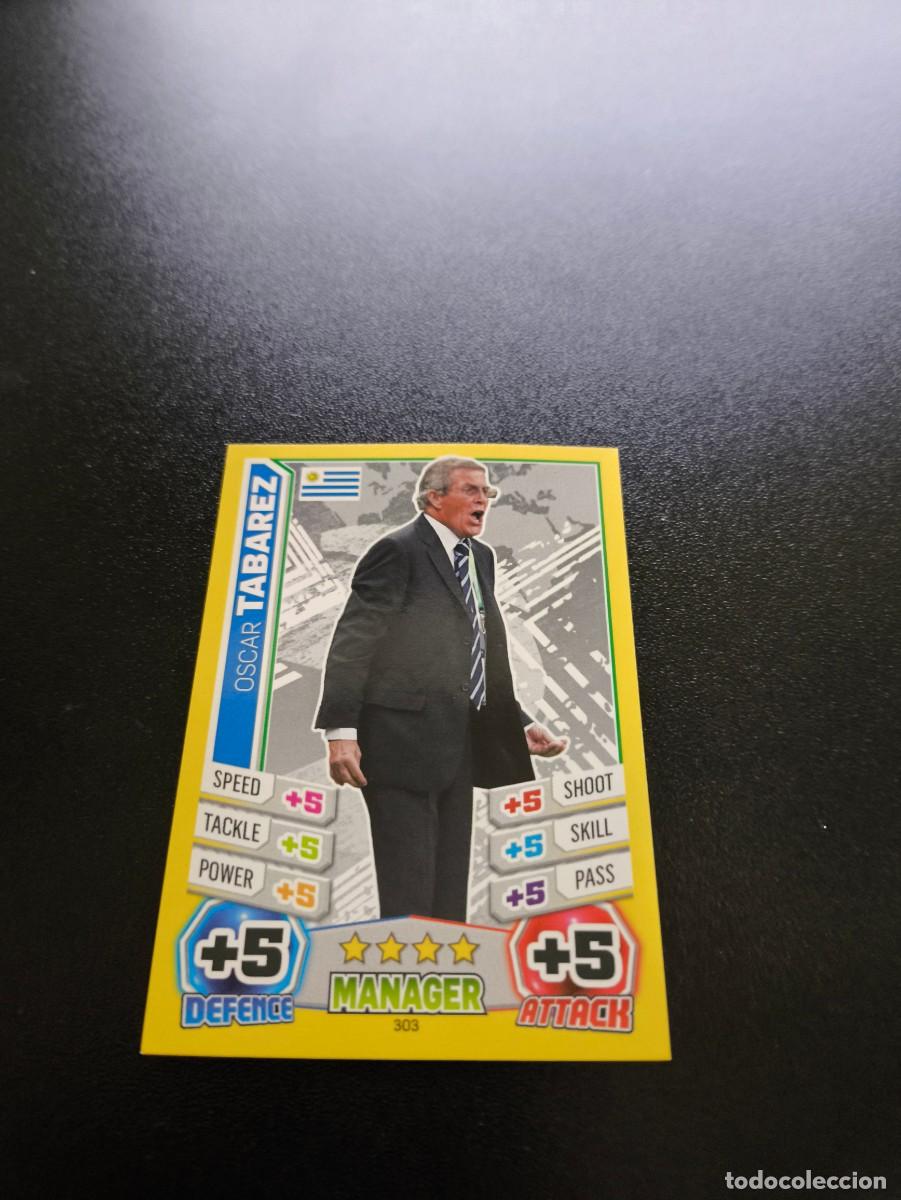 Cromos de F&uacute;tbol: 303 Oscar Tabarez URUGUAY TOPPS MATCH ATTAX WORLD CUP MUNDIAL BRASIL 2014 14 NO PANINI LIGA