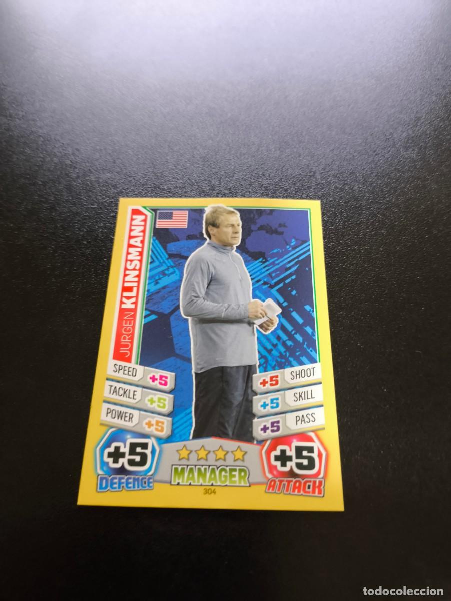 Cromos de F&uacute;tbol: 304 Jurgen Klinsmann USA EEUU TOPPS MATCH ATTAX WORLD CUP MUNDIAL BRASIL 2014 14 NO PANINI LIGA