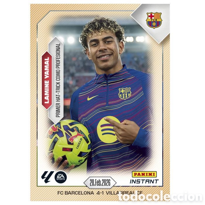 Cromos de F&uacute;tbol: LAMINE YAMAL PANINI INSTANT