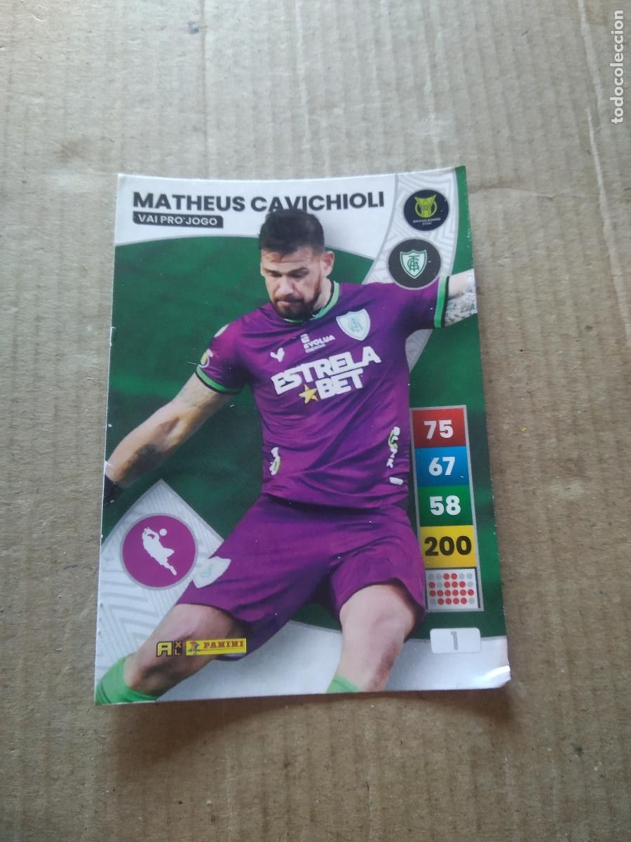 Cromos de F&uacute;tbol: 1 MATHEUS CAVICHIOLI Am&eacute;rica-MG CROMO FUTBOL PANINI ADRENALYN LIGA BRASIL 2023 BRASILEIRAO
