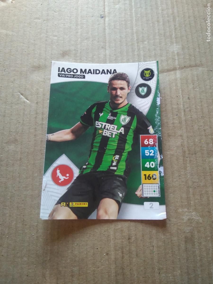 Cromos de F&uacute;tbol: 2 IAGO MAIDANA Am&eacute;rica-MG CROMO FUTBOL PANINI ADRENALYN LIGA BRASIL 2023 BRASILEIRAO