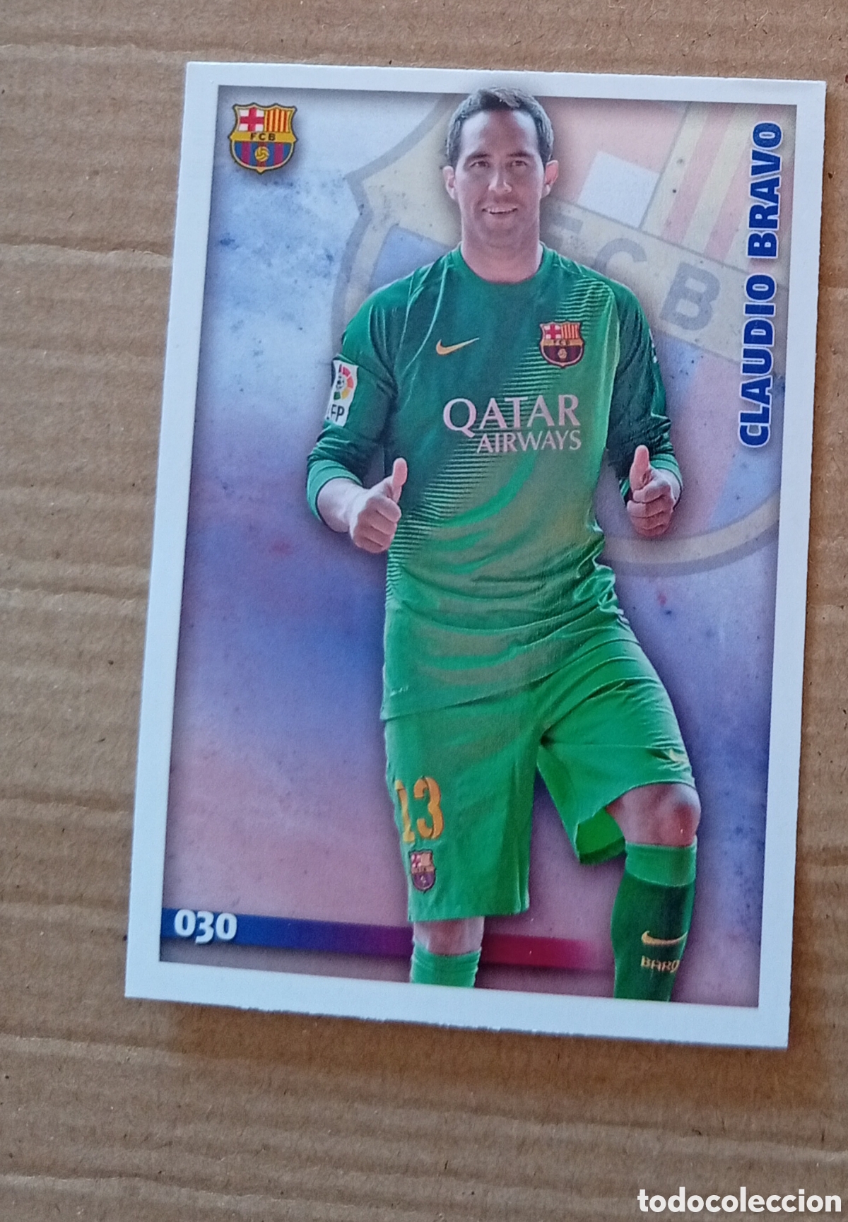 Cromos de F&uacute;tbol: Cromo Claudio bravo Barcelona bar&ccedil;a