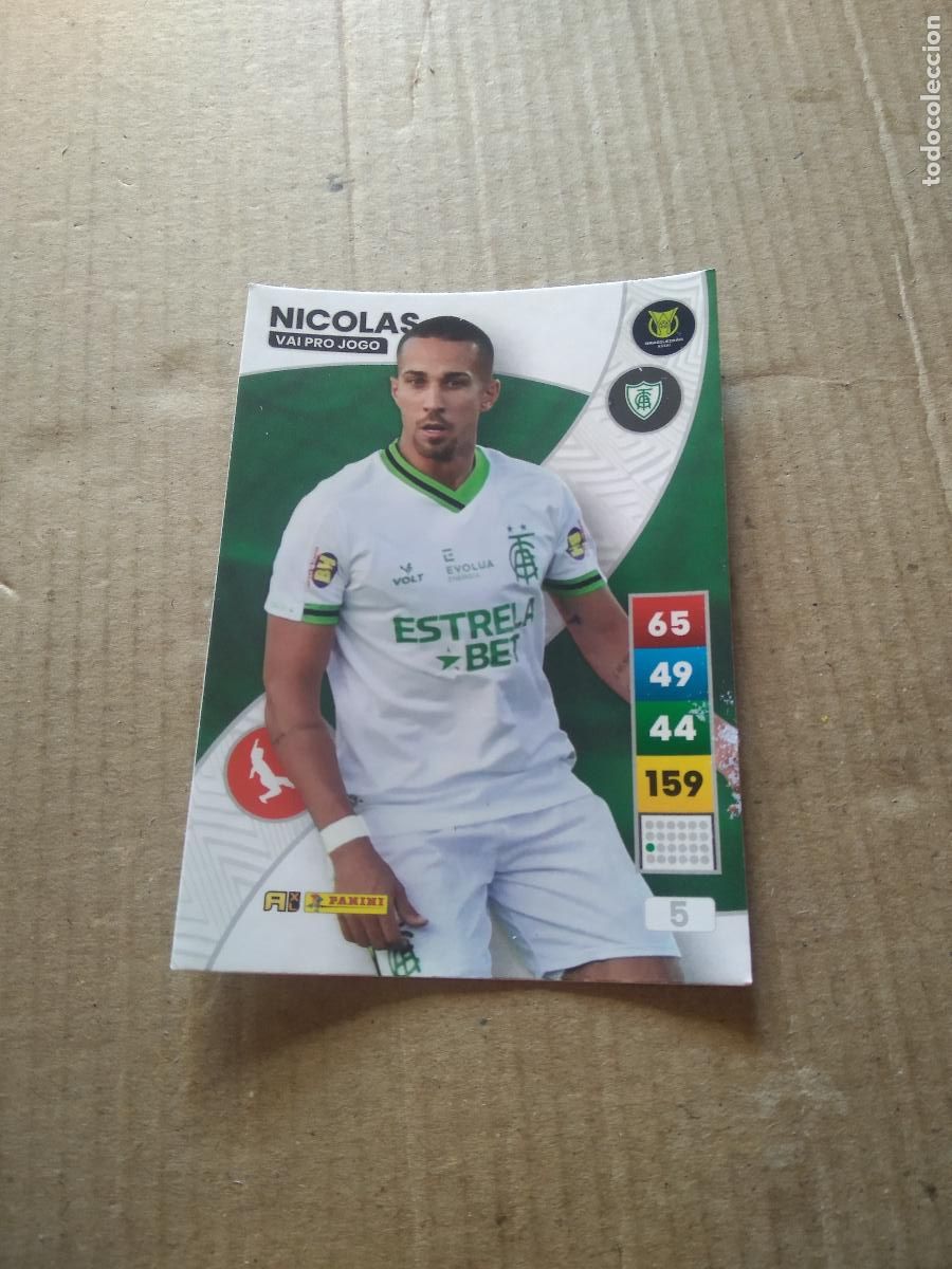 Cromos de Futebol: 5 NICOLAS Am&eacute;rica-MG CROMO FUTBOL PANINI ADRENALYN LIGA BRASIL 2023 BRASILEIRAO
