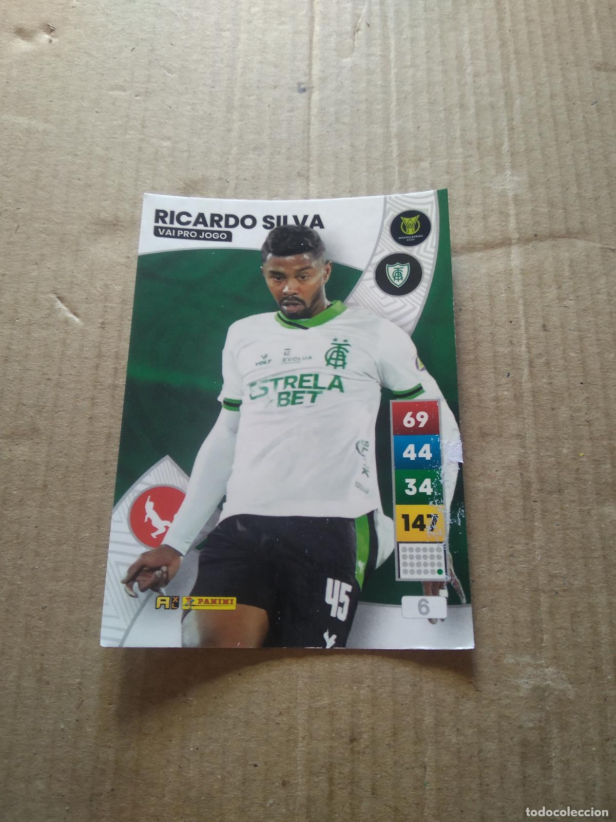 Cromos de Futebol: 6 RICARDO SILVA Am&eacute;rica-MG CROMO FUTBOL PANINI ADRENALYN LIGA BRASIL 2023 BRASILEIRAO