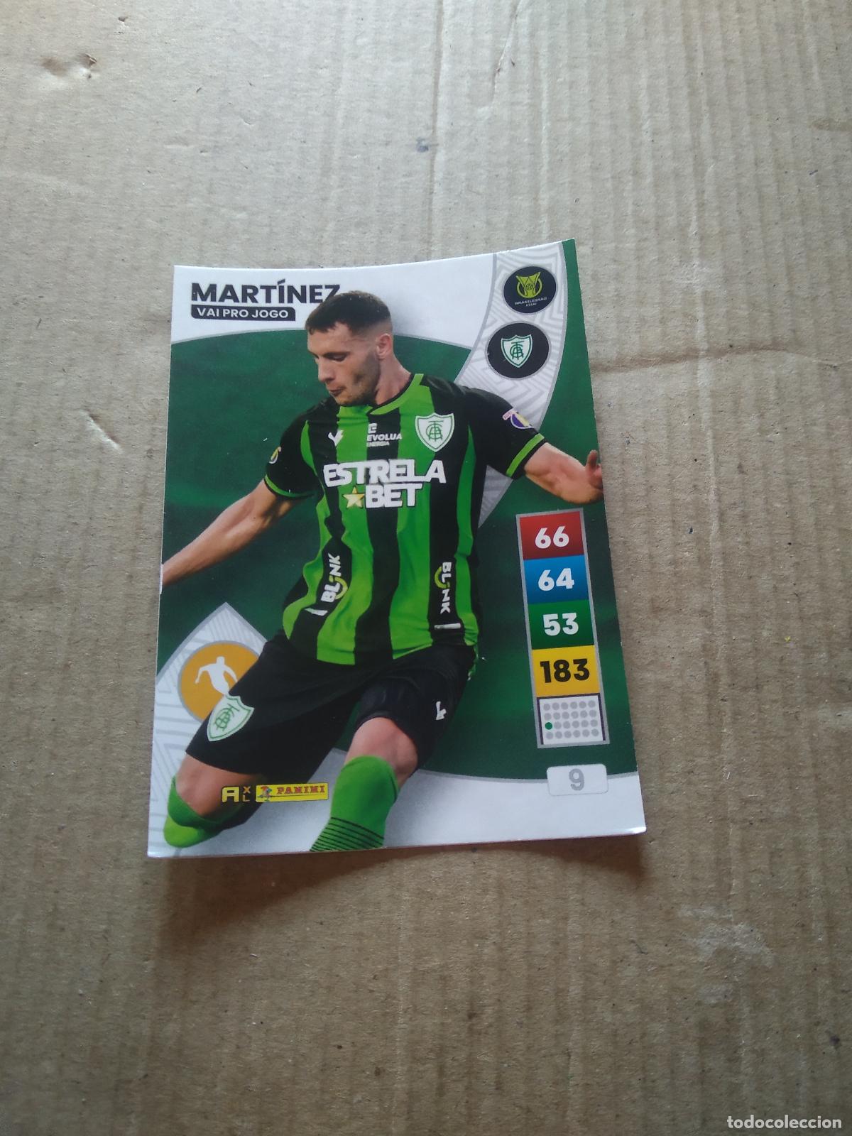 Cromos de Futebol: 9 MARTINEZ Am&eacute;rica-MG CROMO FUTBOL PANINI ADRENALYN LIGA BRASIL 2023 BRASILEIRAO