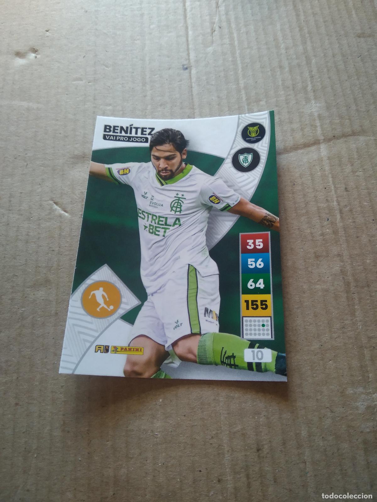 Cromos de F&uacute;tbol: 10 BENITEZ Am&eacute;rica-MG CROMO FUTBOL PANINI ADRENALYN LIGA BRASIL 2023 BRASILEIRAO