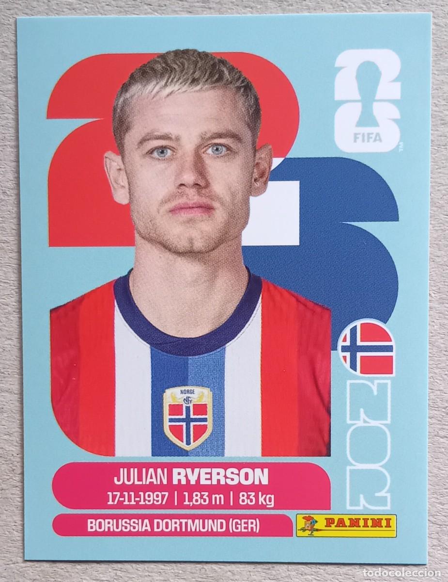 Cromos de F&uacute;tbol: Figurina Panini 2026 Cromo World Cup Usa Mundial 2026 Julian Ryerson Norway n NOR 3