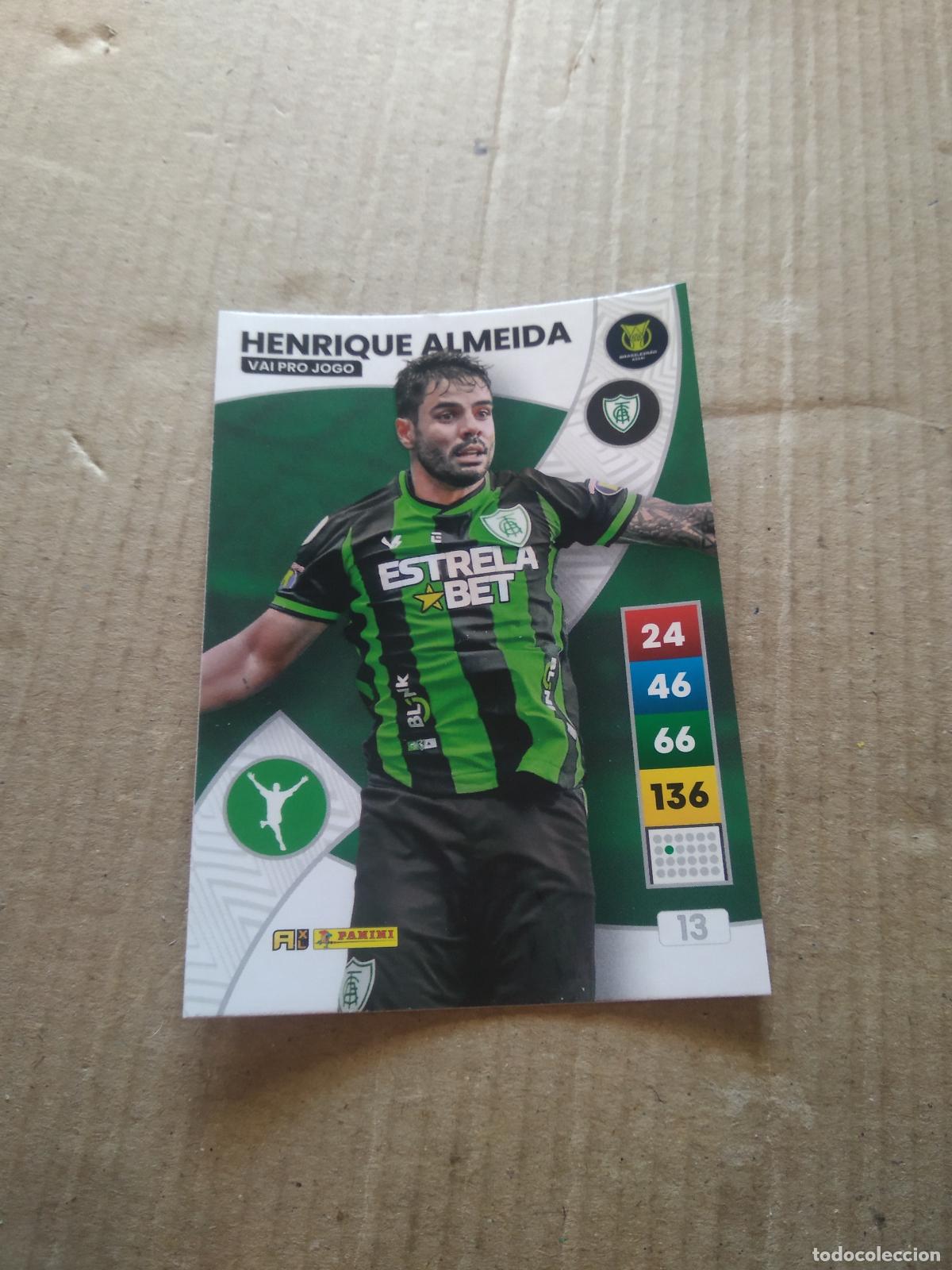 Cromos de F&uacute;tbol: 13 HENRIQUE ALMEIDA Am&eacute;rica-MG CROMO FUTBOL PANINI ADRENALYN LIGA BRASIL 2023 BRASILEIRAO