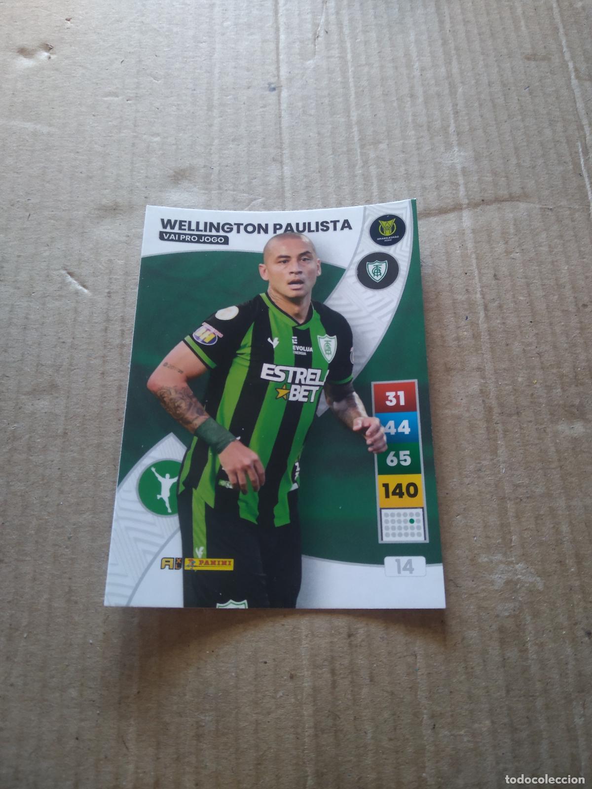Cromos de F&uacute;tbol: 14 WELLINGTON PAULISTA Am&eacute;rica-MG CROMO FUTBOL PANINI ADRENALYN LIGA BRASIL 2023 BRASILEIRAO