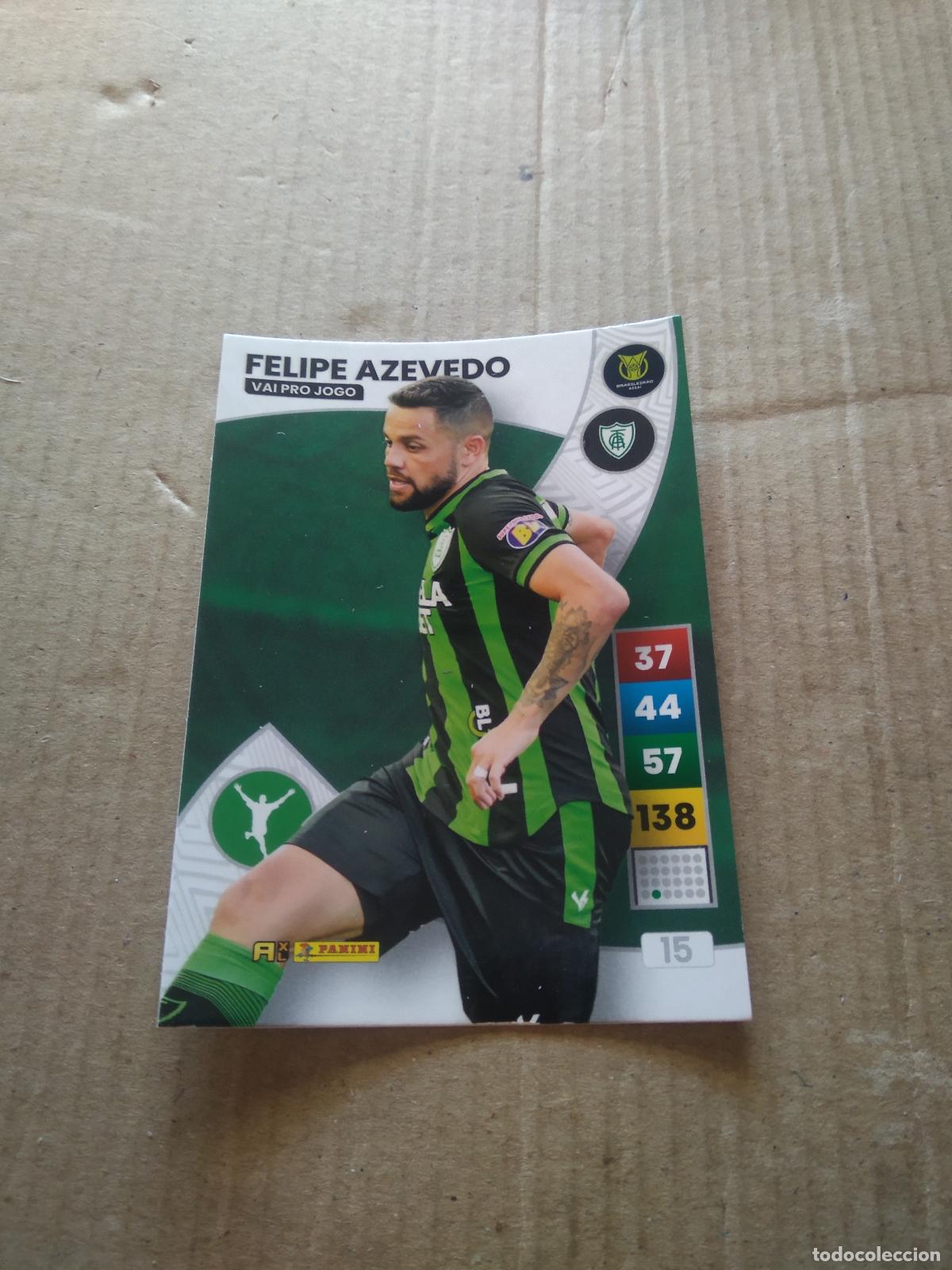 Cromos de F&uacute;tbol: 15 FELIPE AZEVEDO Am&eacute;rica-MG CROMO FUTBOL PANINI ADRENALYN LIGA BRASIL 2023 BRASILEIRAO