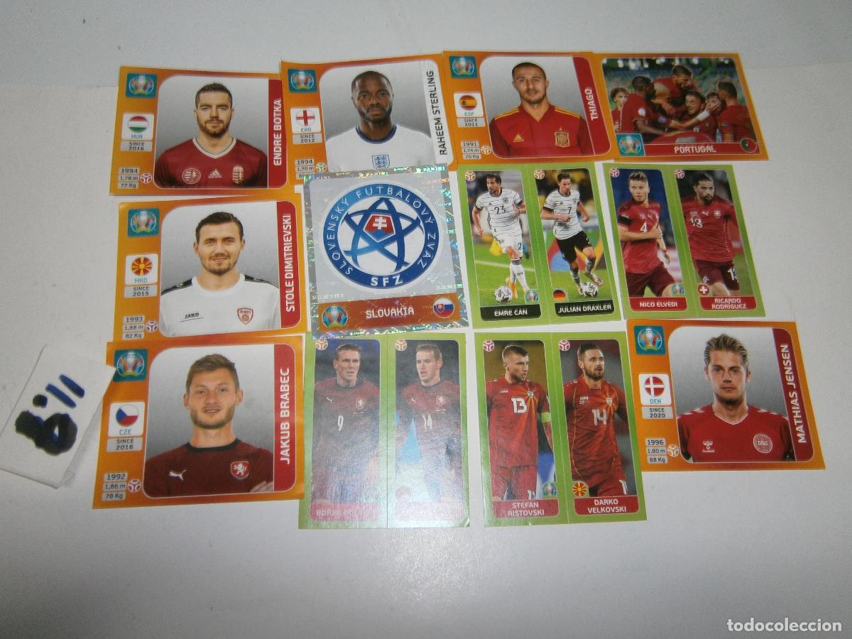 Cromos de F&uacute;tbol: ANTIGUO LOTE DE CROMOS FUTBOL EURO 2020