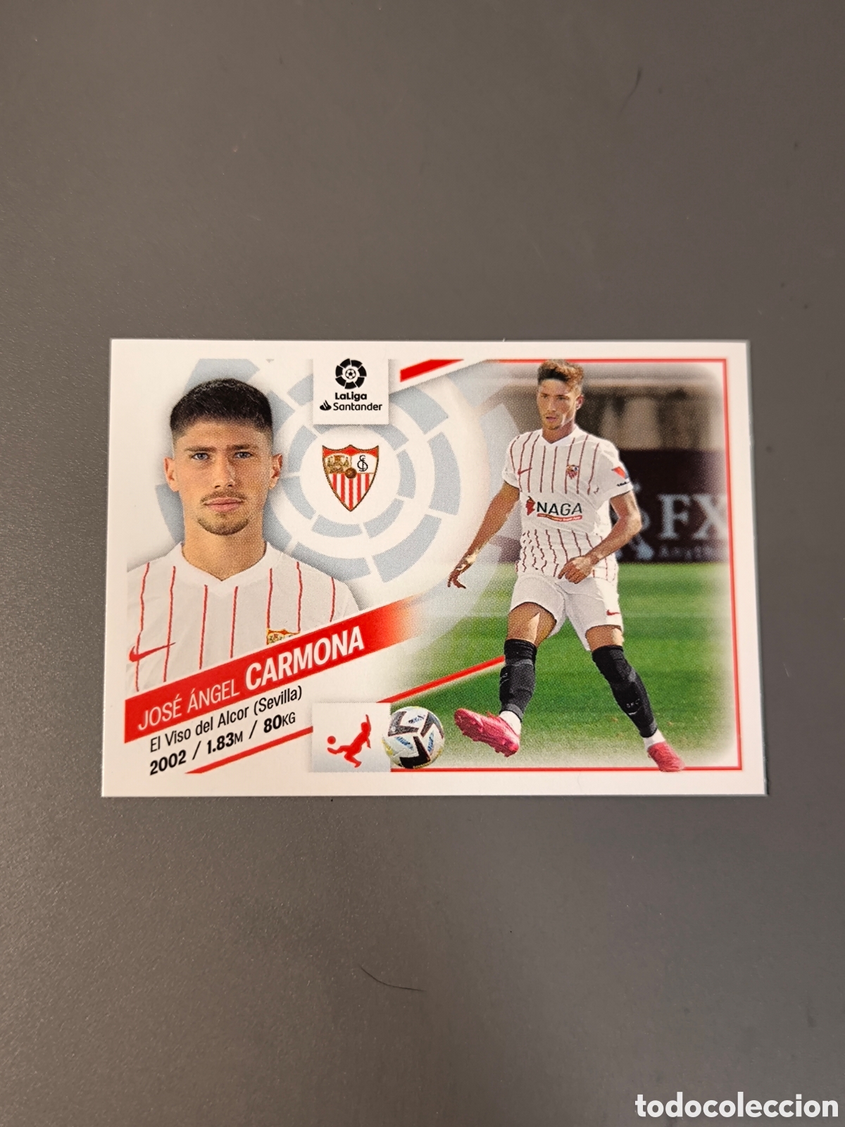 Football Stickers: CARMONA 8 BIS Sevilla FC Liga Este 22 23
