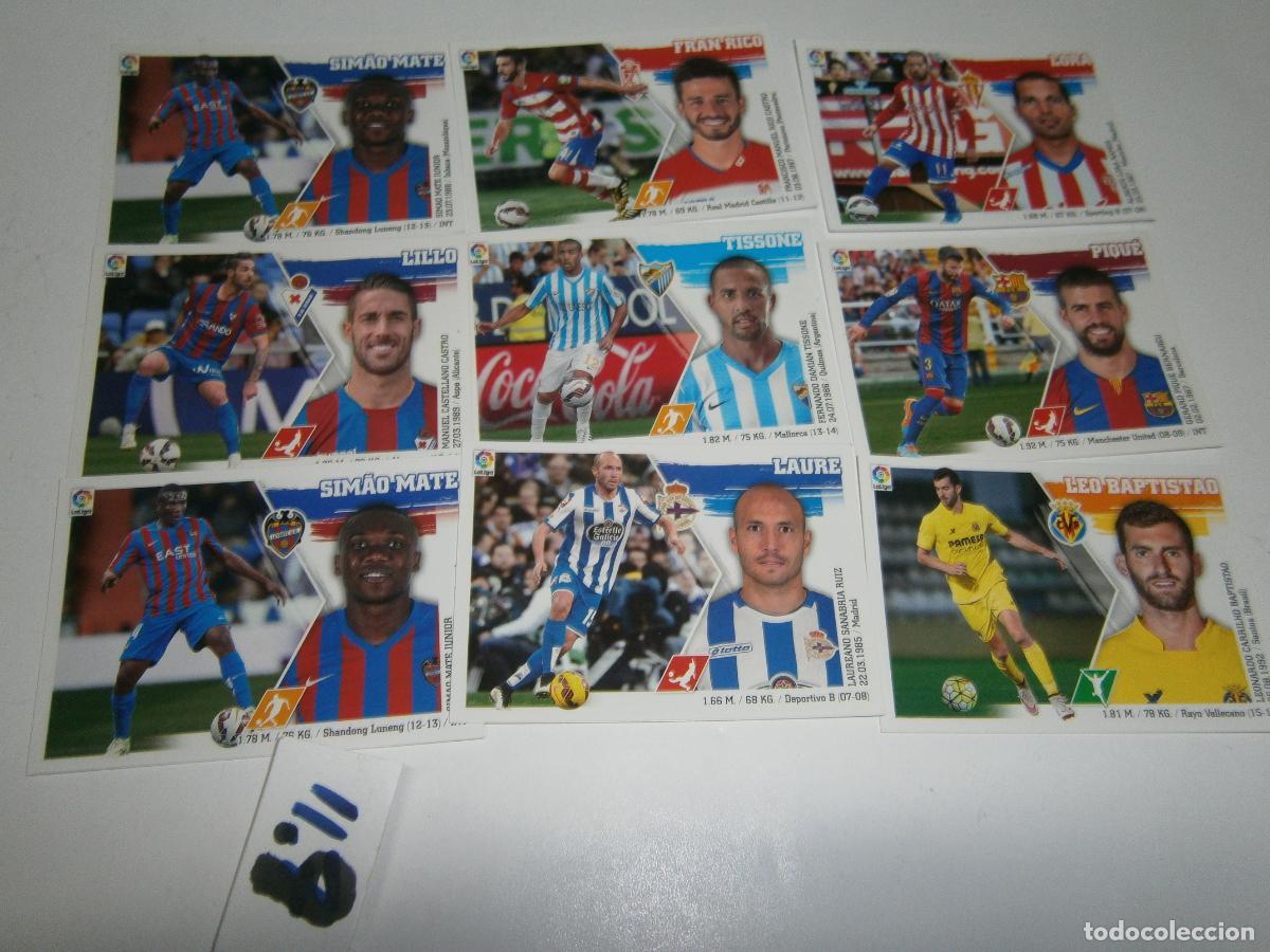 Football Stickers: ANTIGUO LOTE DE CROMOS FUTBOL LIGA 2015-2016