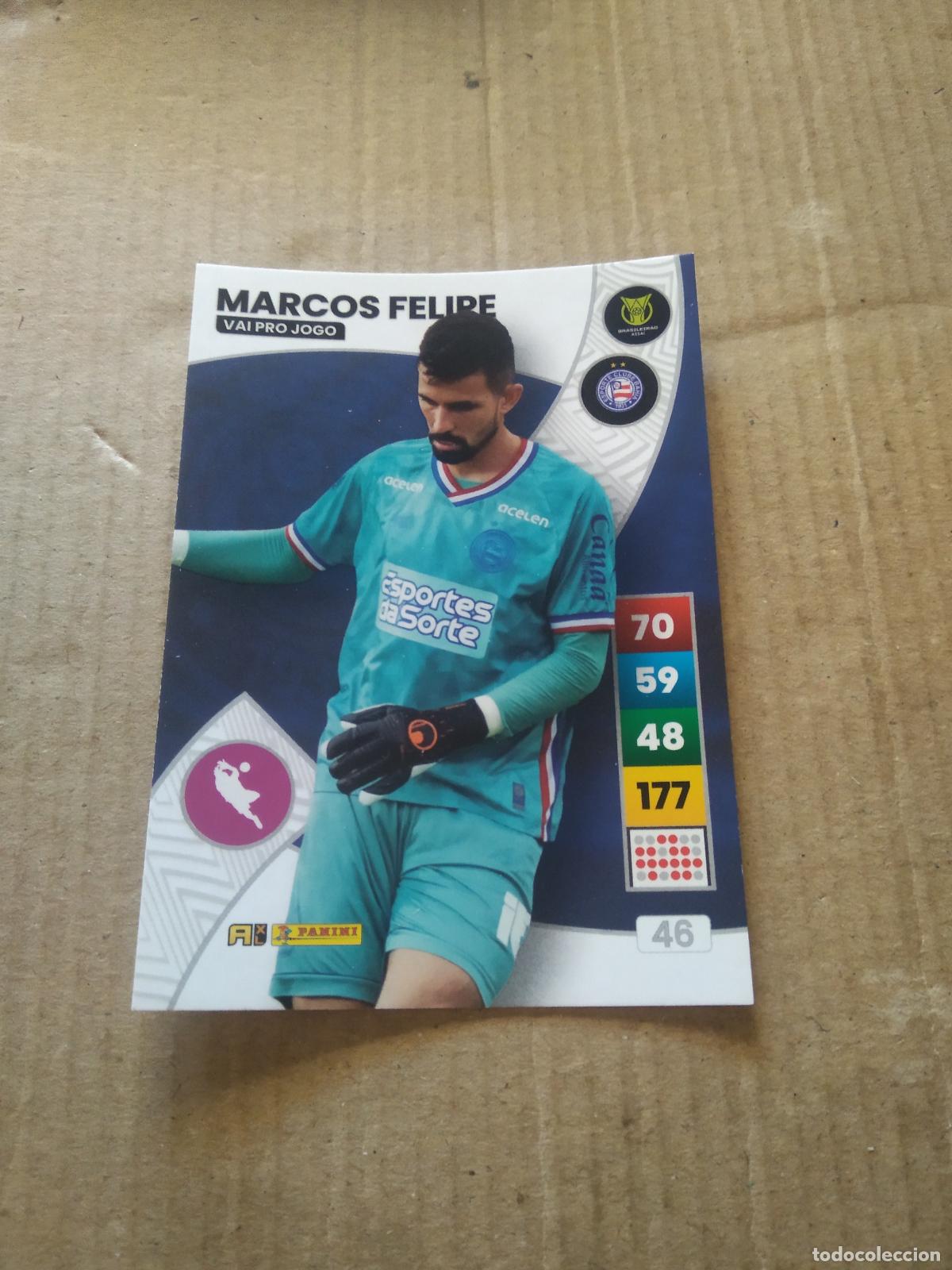 Cromos de F&uacute;tbol: 46 MARCOS FELIPE BAHIA CROMO FUTBOL PANINI ADRENALYN LIGA BRASIL 2023 BRASILEIRAO