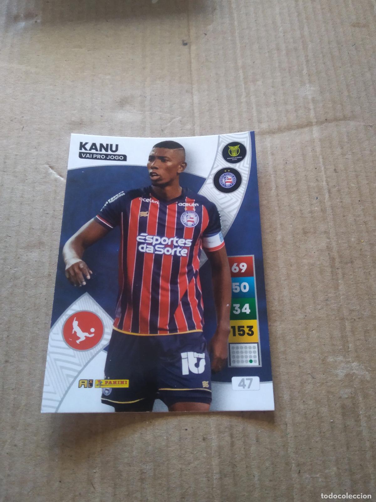 Cromos de F&uacute;tbol: 47 KANU BAHIA CROMO FUTBOL PANINI ADRENALYN LIGA BRASIL 2023 BRASILEIRAO