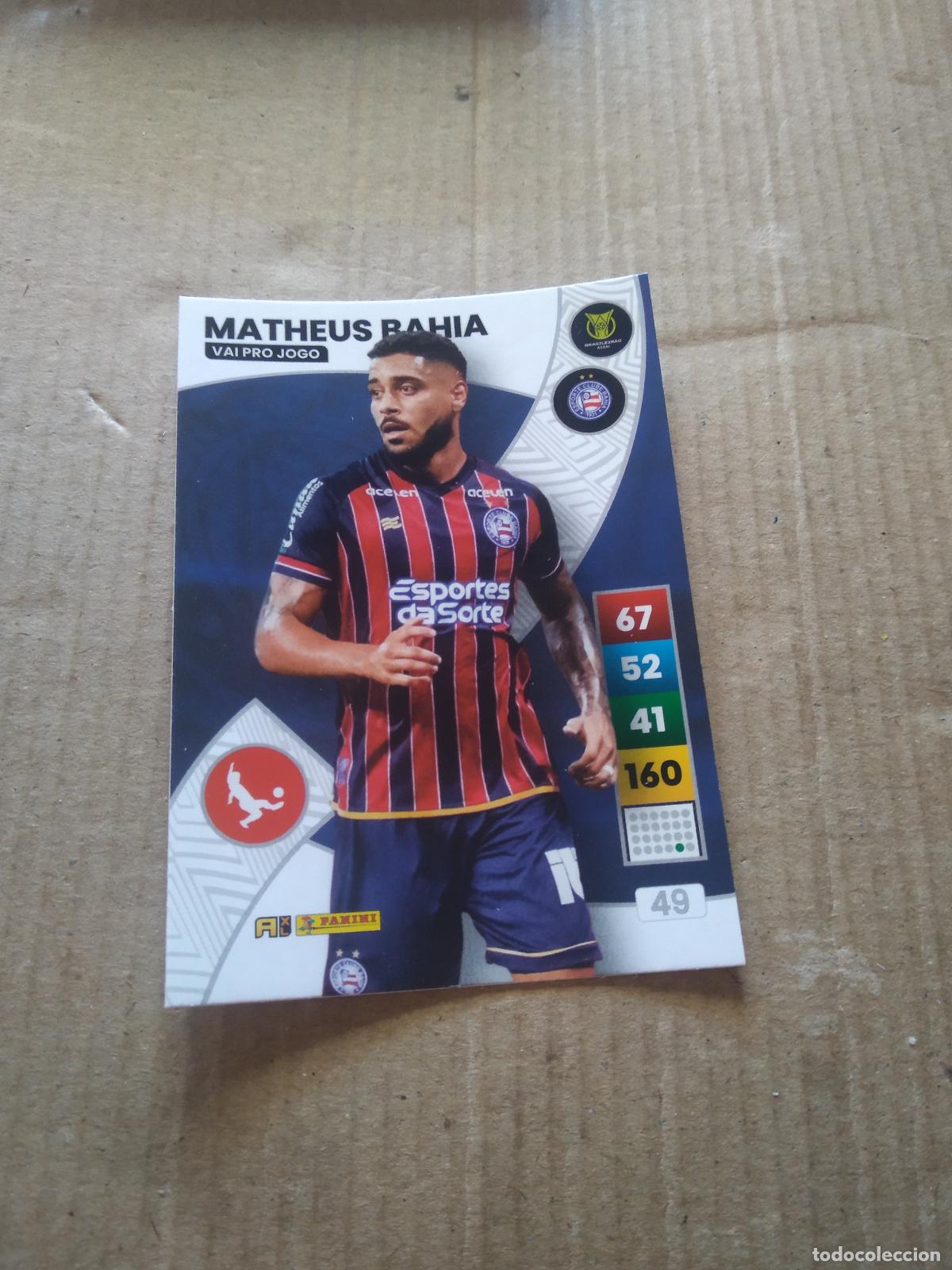 Cromos de F&uacute;tbol: 49 MATHEUS BAHIA BAHIA CROMO FUTBOL PANINI ADRENALYN LIGA BRASIL 2023 BRASILEIRAO
