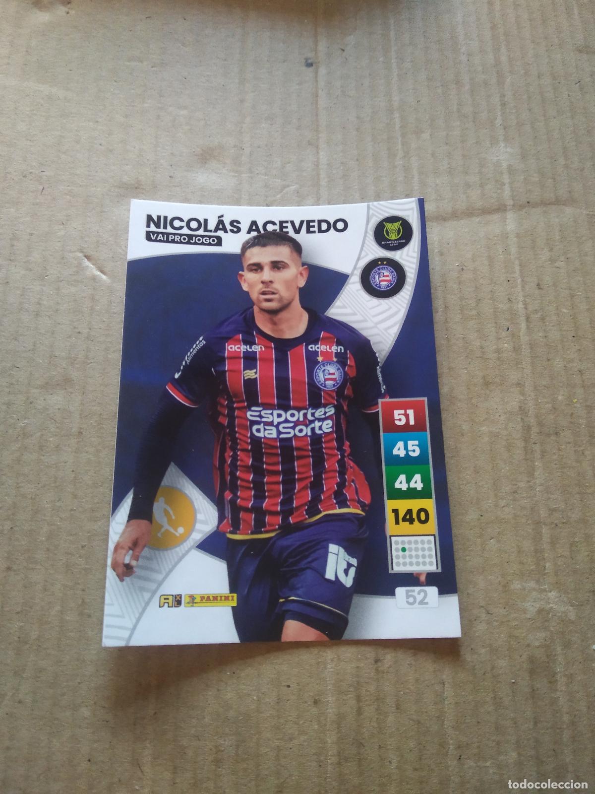 Cromos de F&uacute;tbol: 52 NICOLAS ACEVEDO BAHIA CROMO FUTBOL PANINI ADRENALYN LIGA BRASIL 2023 BRASILEIRAO