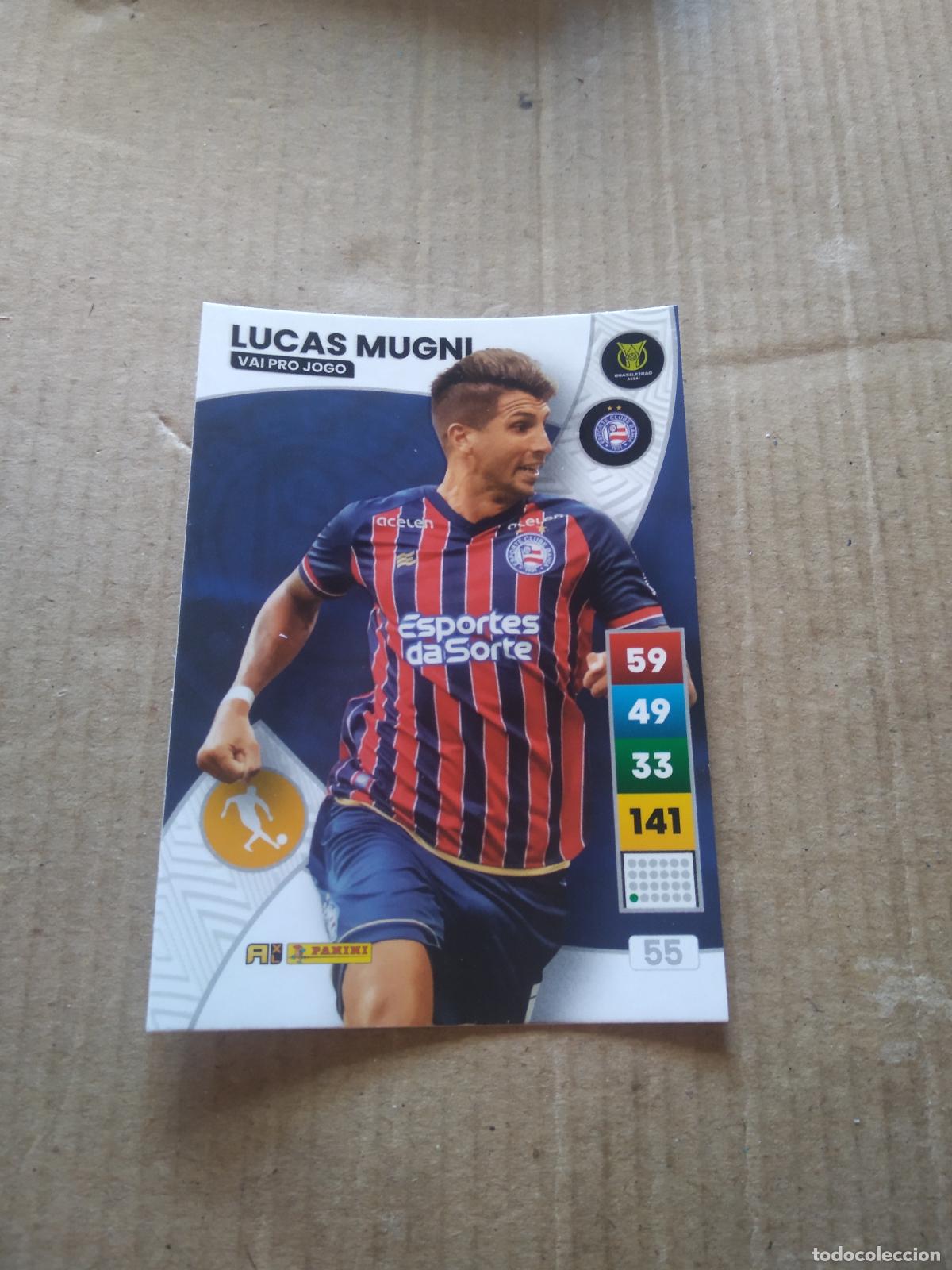 Football Stickers: 55 LUCAS MUGNI BAHIA CROMO FUTBOL PANINI ADRENALYN LIGA BRASIL 2023 BRASILEIRAO