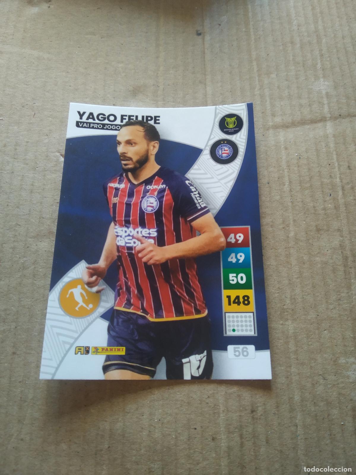 Football Stickers: 56 YAGO FELIPE BAHIA CROMO FUTBOL PANINI ADRENALYN LIGA BRASIL 2023 BRASILEIRAO