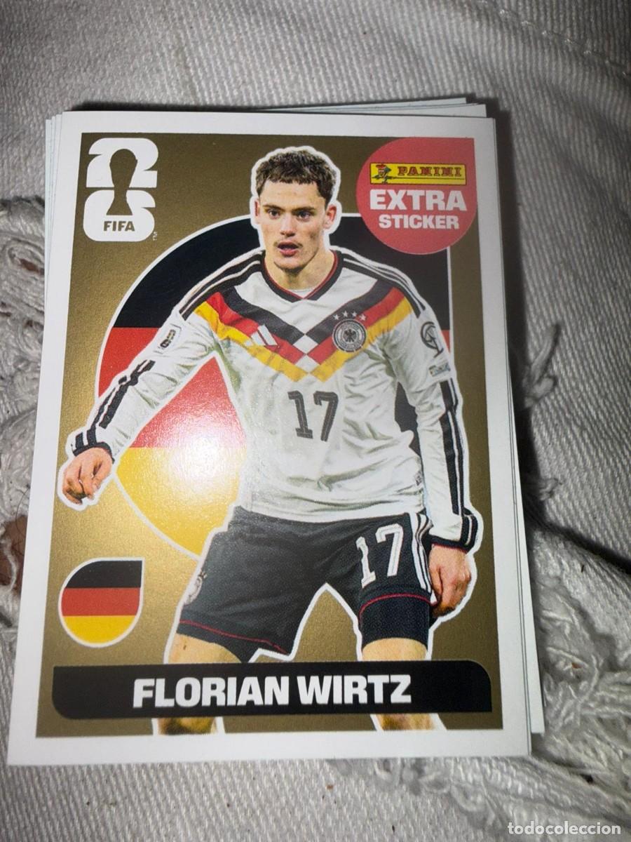 Cromos de F&uacute;tbol: Cromo florian wirtz extra sticker oro