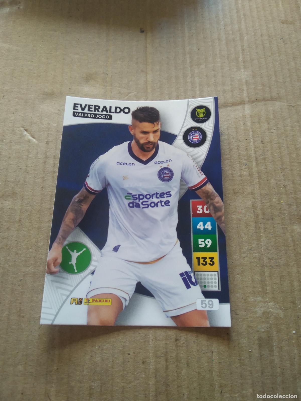 Football Stickers: 59 EVERALDO BAHIA CROMO FUTBOL PANINI ADRENALYN LIGA BRASIL 2023 BRASILEIRAO