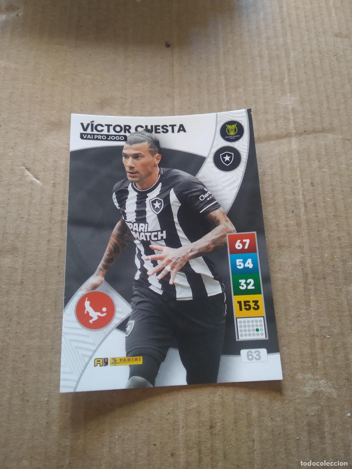 Football Stickers: 63 VICTOR CUESTA BOTAFOGO CROMO FUTBOL PANINI ADRENALYN LIGA BRASIL 2023 BRASILEIRAO