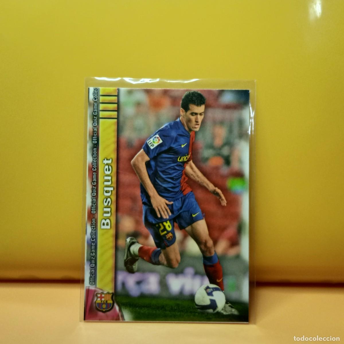 Football Stickers: MUNDICROMO 2009 2010 09 10 F.C BARCELONA BUSQUETS 12 (ERROR)