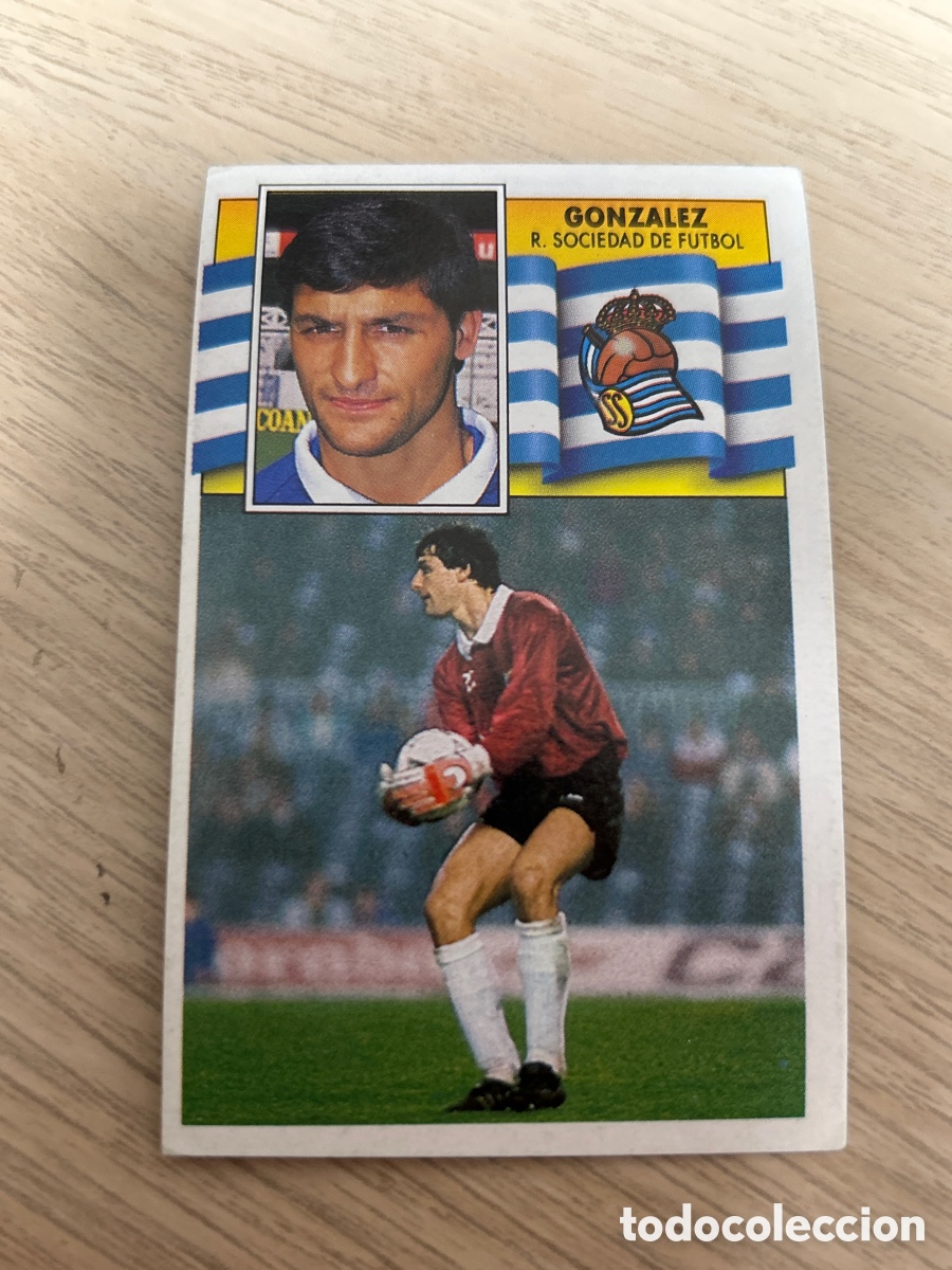 Cartes &agrave; collectionner de Football: GONZALEZ REAL SOCIEDAD LIGA ESTE 1990 1991 90 91 NUNCA PEGADO SIN PEGAR