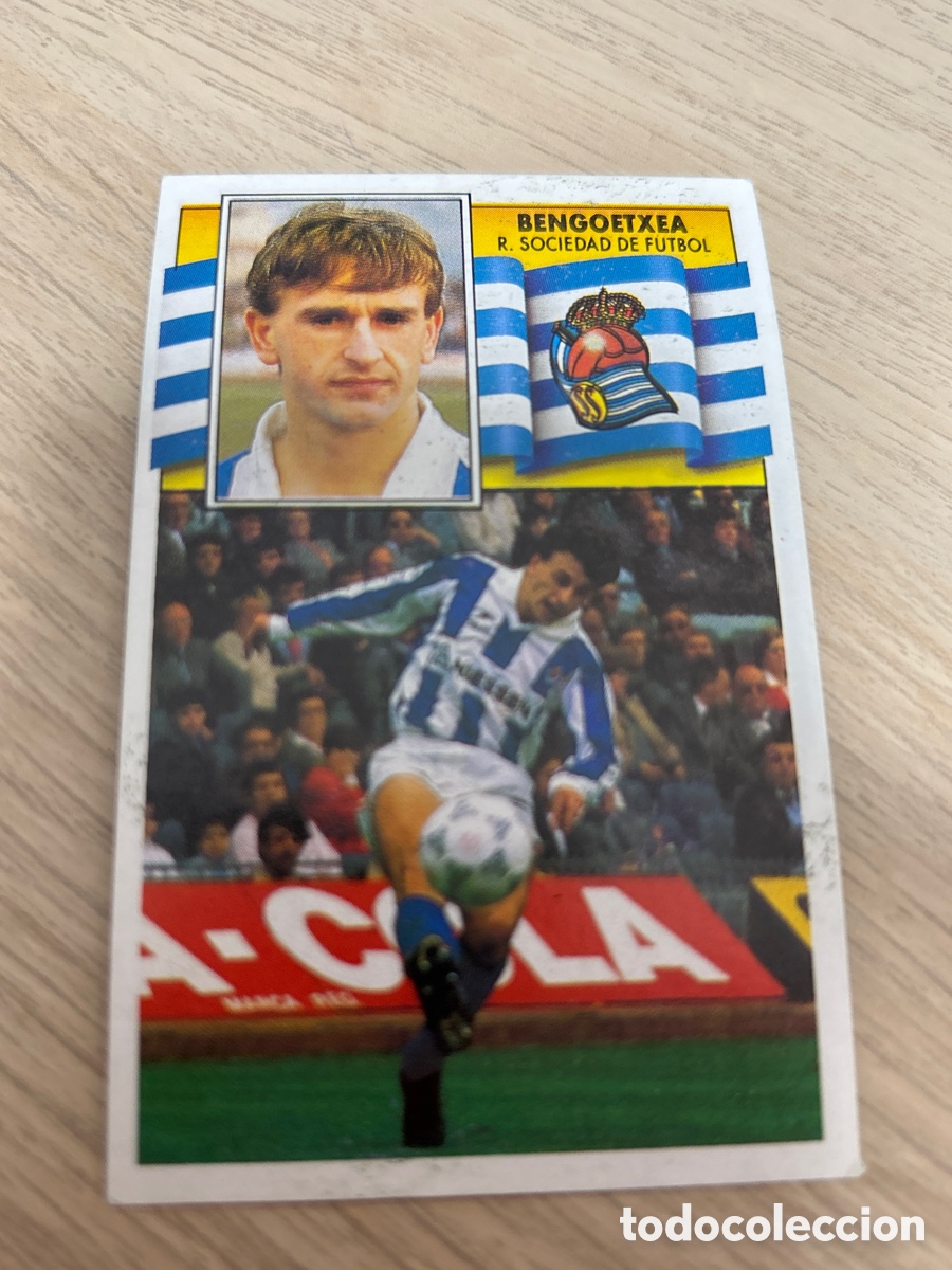 Cartes &agrave; collectionner de Football: BENGOETXEA REAL SOCIEDAD LIGA ESTE 1990 1991 90 91 NUNCA PEGADO SIN PEGAR