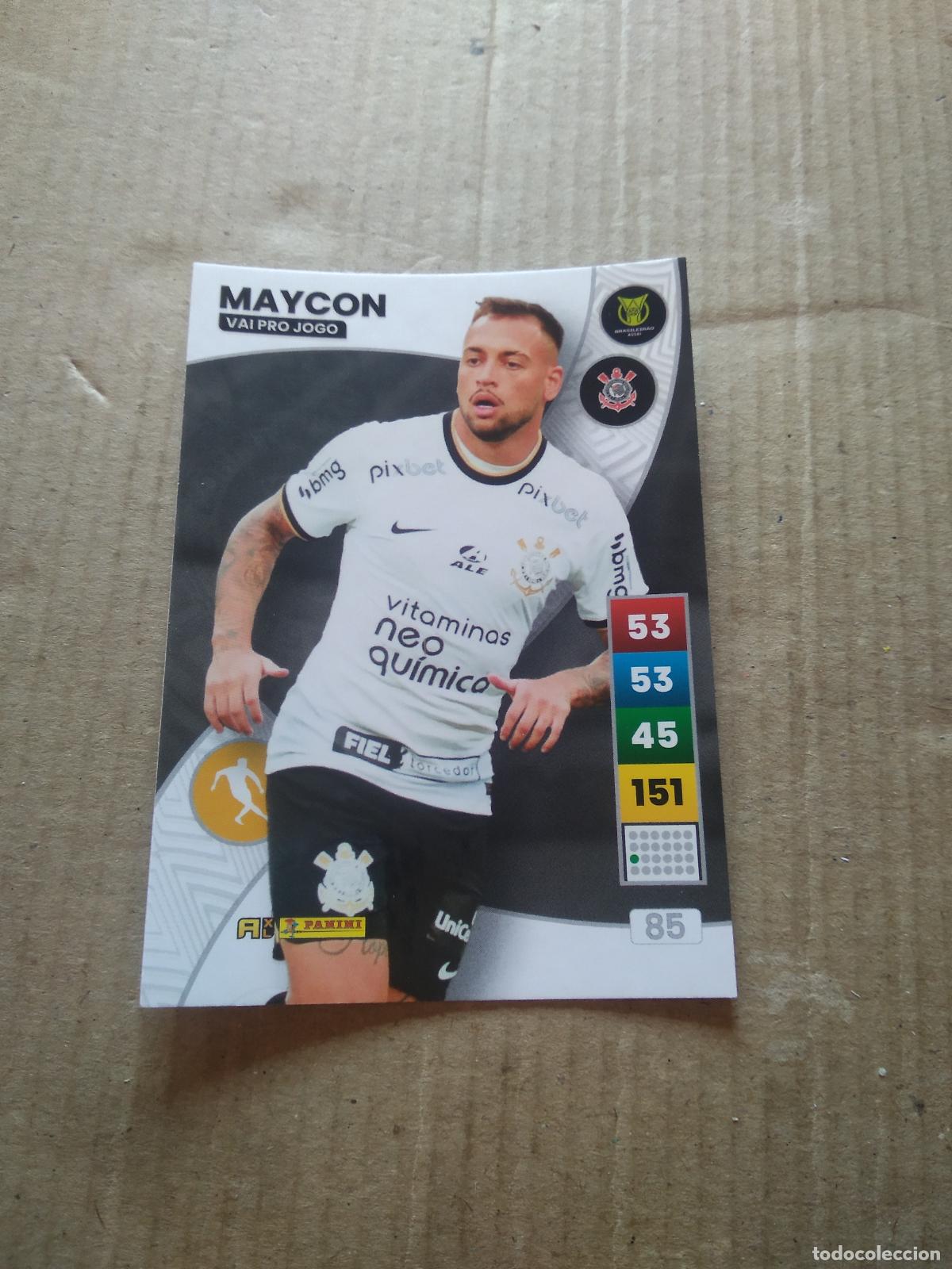 Cartes &agrave; collectionner de Football: 85 MAYCON CORINTHIANS CROMO FUTBOL PANINI ADRENALYN LIGA BRASIL 2023 BRASILEIRAO