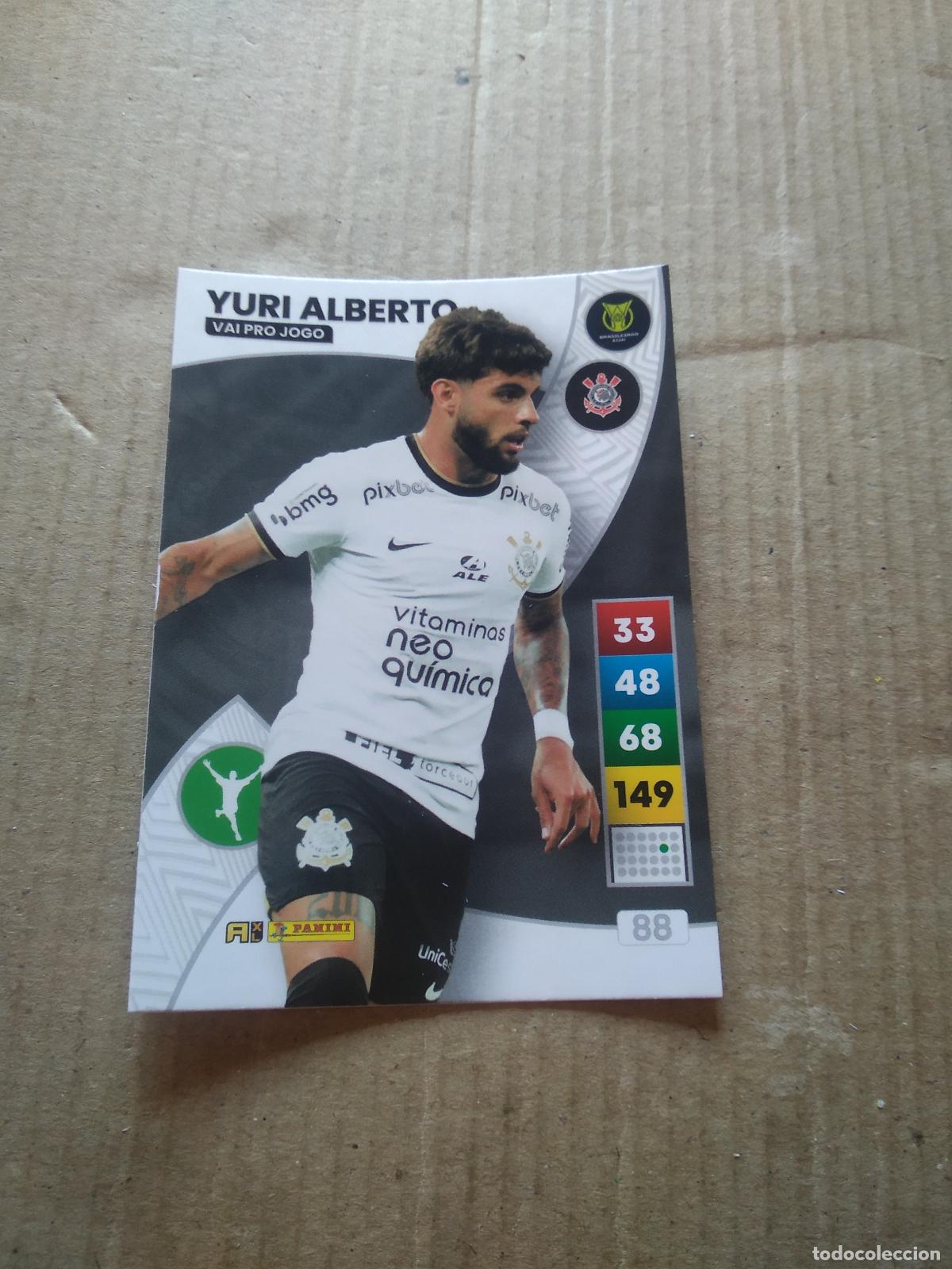 Cromos de F&uacute;tbol: 88 YURI ALBERTO CORINTHIANS CROMO FUTBOL PANINI ADRENALYN LIGA BRASIL 2023 BRASILEIRAO