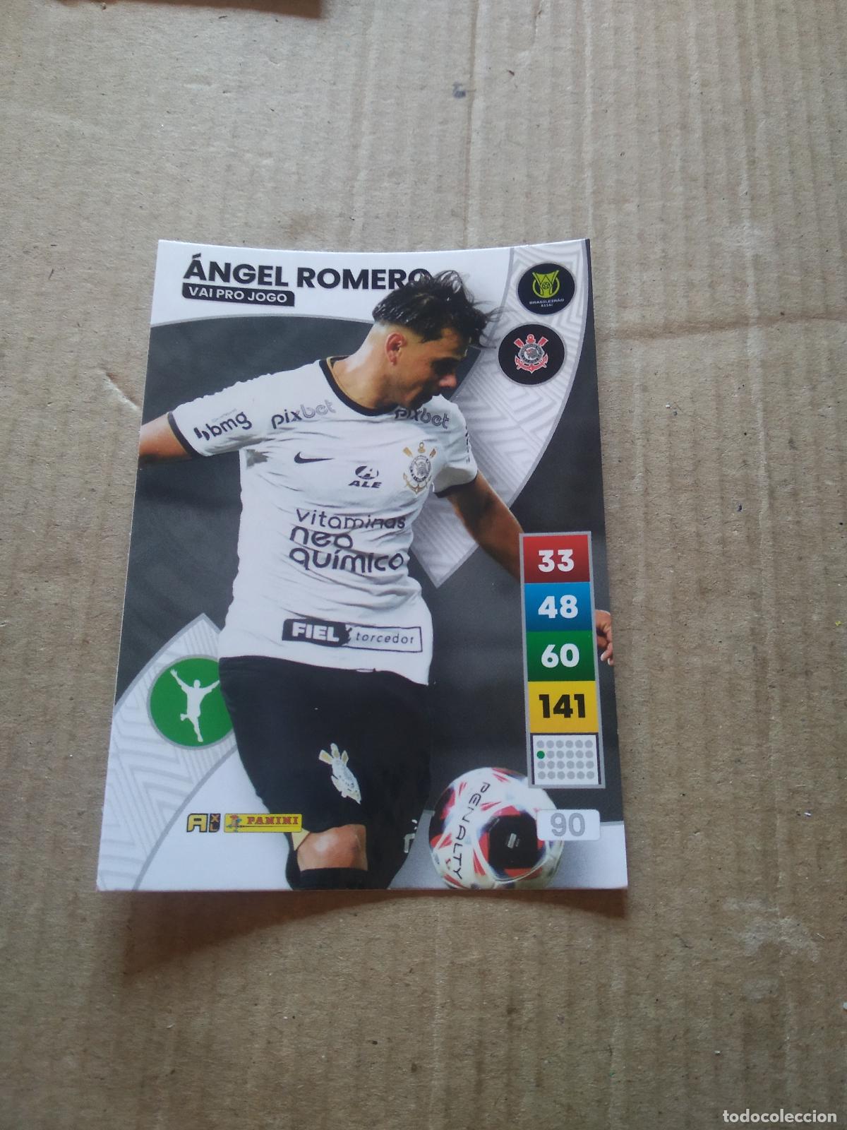 Cromos de F&uacute;tbol: 90 ANGEL ROMERO CORINTHIANS CROMO FUTBOL PANINI ADRENALYN LIGA BRASIL 2023 BRASILEIRAO