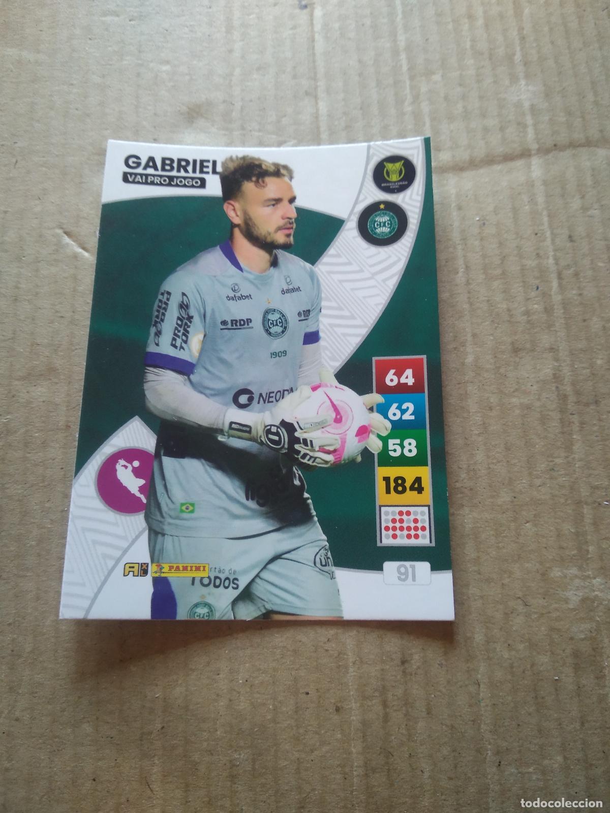Cromos de F&uacute;tbol: 91 GABRIEL Coritiba CROMO FUTBOL PANINI ADRENALYN LIGA BRASIL 2023 BRASILEIRAO