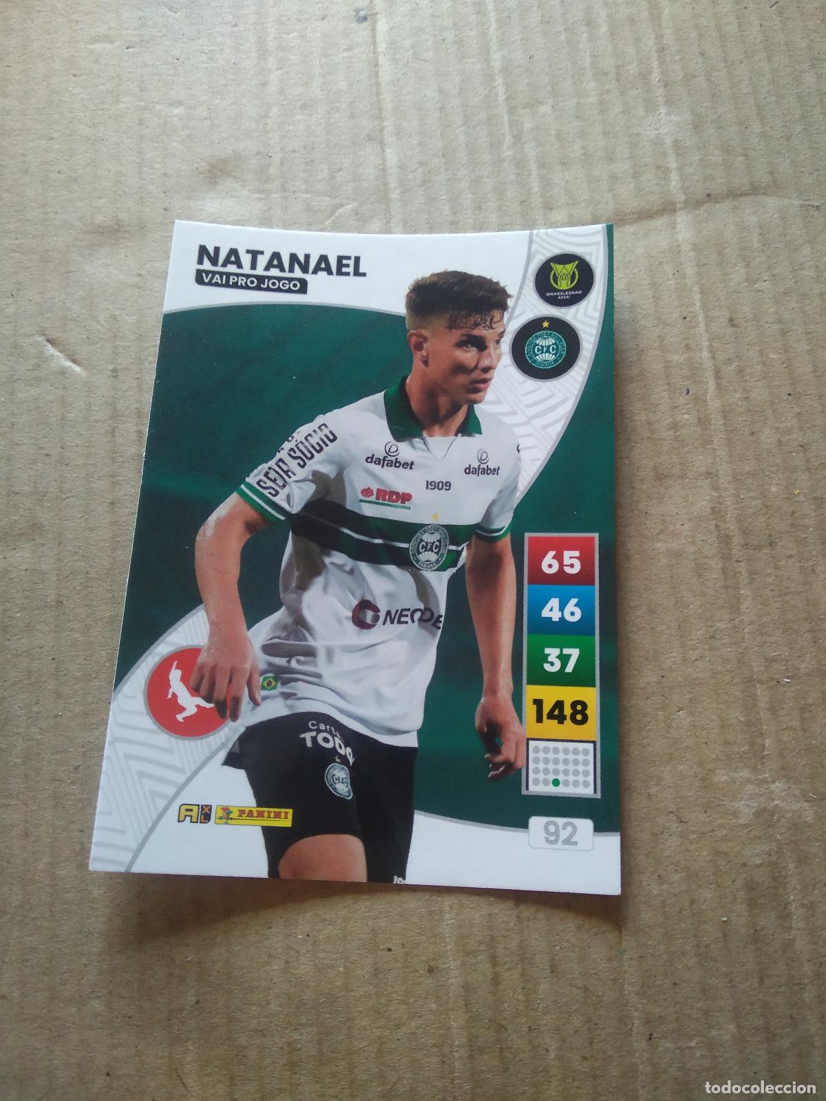 Cromos de F&uacute;tbol: 92 NATANAEL Coritiba CROMO FUTBOL PANINI ADRENALYN LIGA BRASIL 2023 BRASILEIRAO