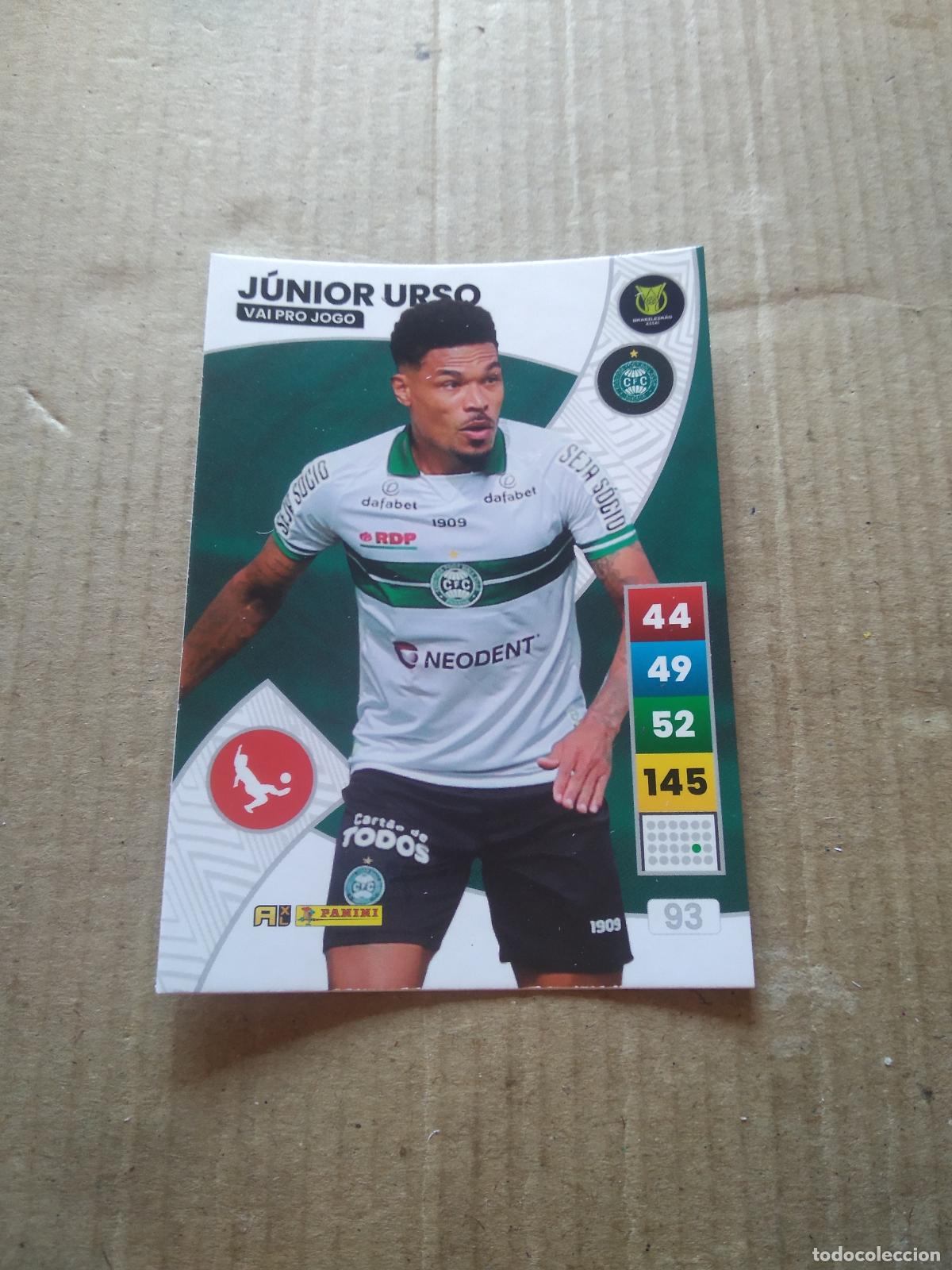 Cromos de F&uacute;tbol: 93 JUNIOR URSO Coritiba CROMO FUTBOL PANINI ADRENALYN LIGA BRASIL 2023 BRASILEIRAO