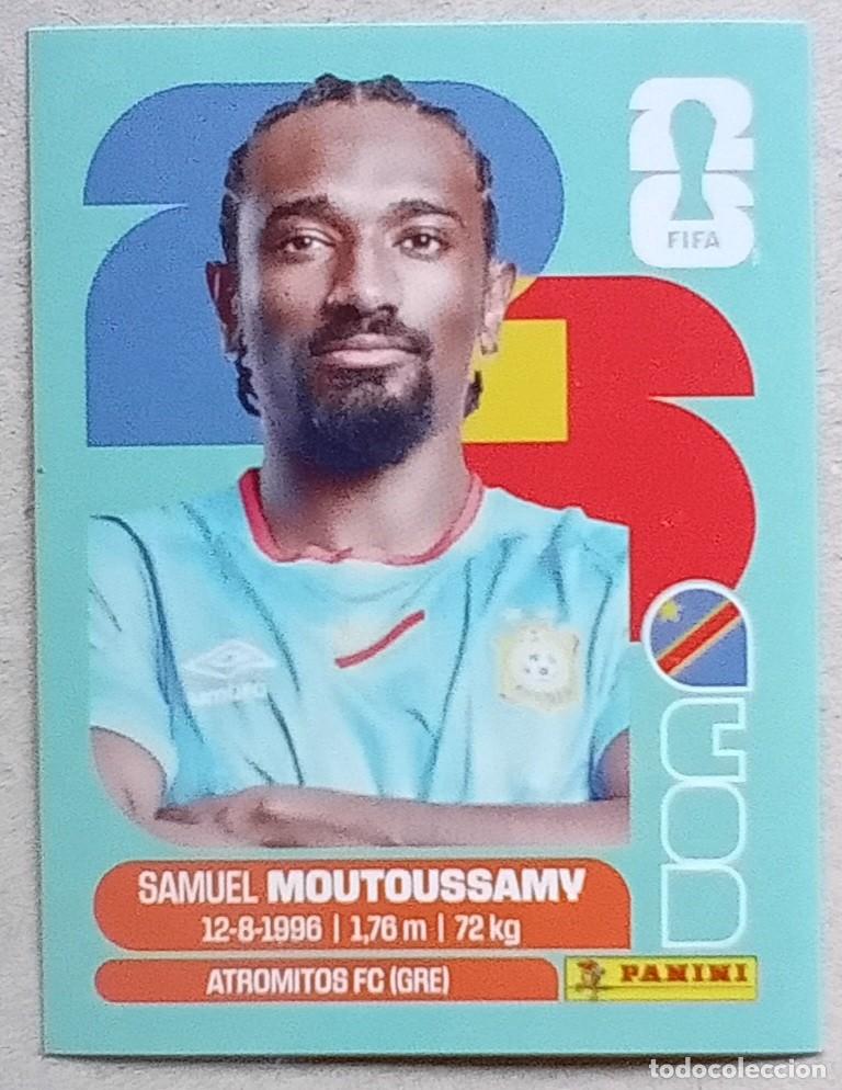 Cromos de F&uacute;tbol: Figurina Panini 2026 Cromo World Cup Usa Mundial 2026 Samuel Moutoussamy Congo n COD 11