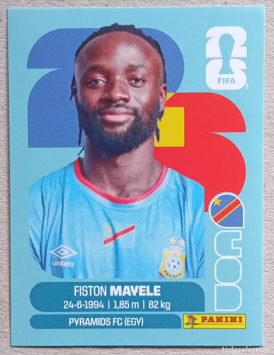 Cromos de F&uacute;tbol: Figurina Panini 2026 Cromo World Cup Usa Mundial 2026 Fiston Mayele Congo n COD 18