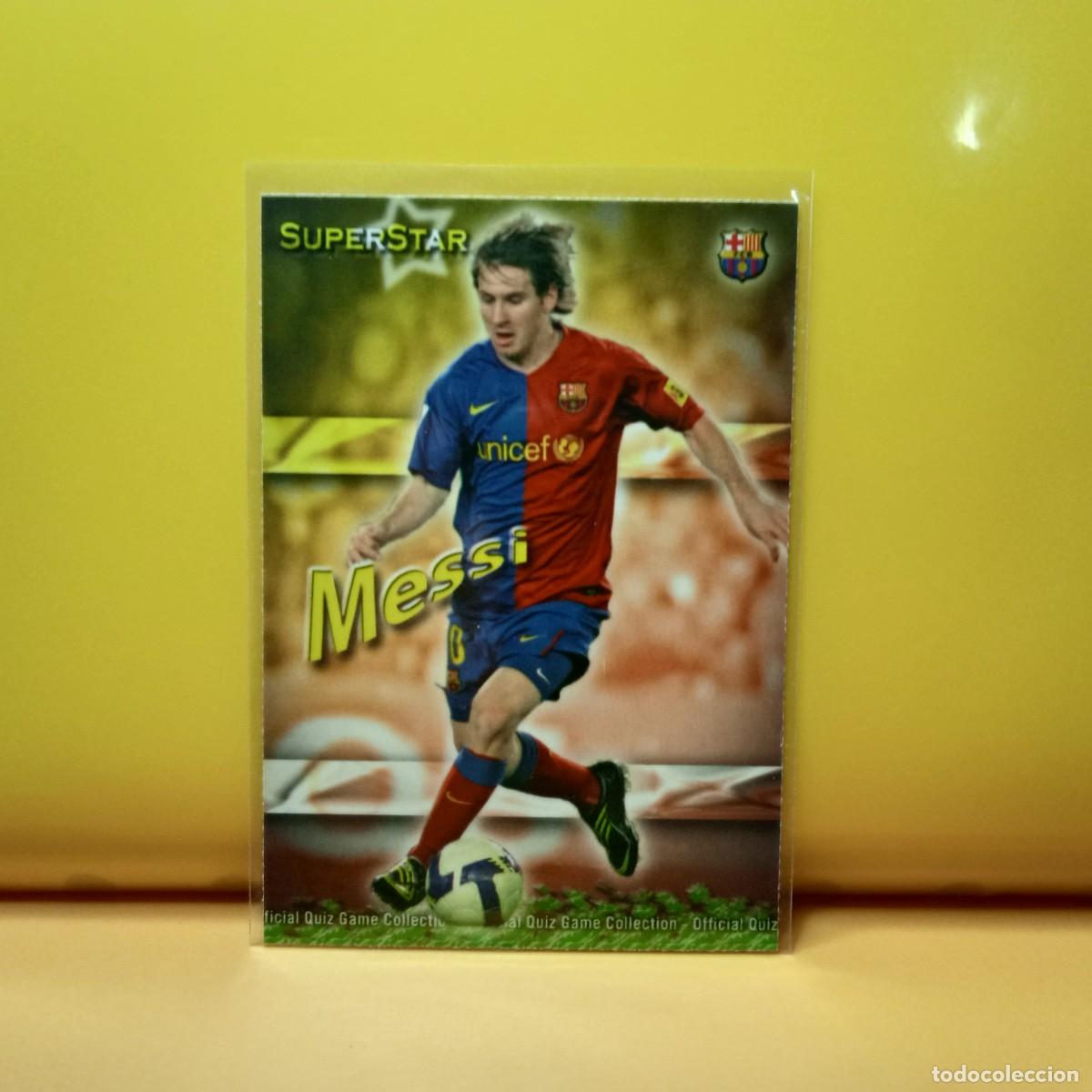 Cromos de F&uacute;tbol: MUNDICROMO 2009 2010 09 10 SUPERSTAR F.C BARCELONA MESSI 27
