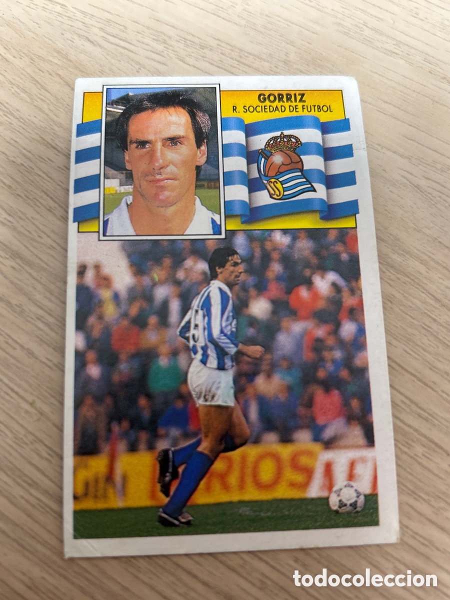 Cromos de F&uacute;tbol: GORRIZ REAL SOCIEDAD LIGA ESTE 1990 1991 90 91 NUNCA PEGADO SIN PEGARTXEA